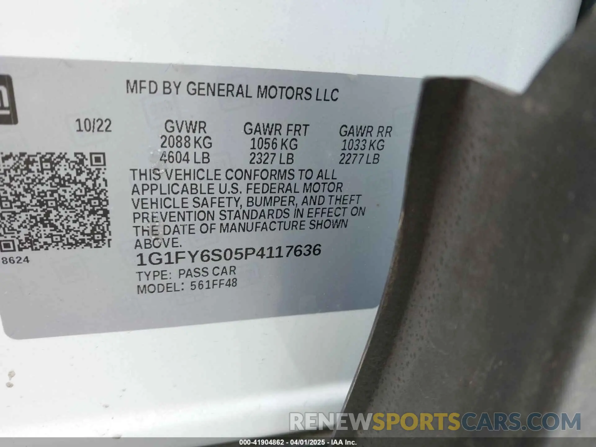 9 fotografías del automóvil dañado 1G1FY6S05P4117636 CHEVROLET BOLT EUV 2023