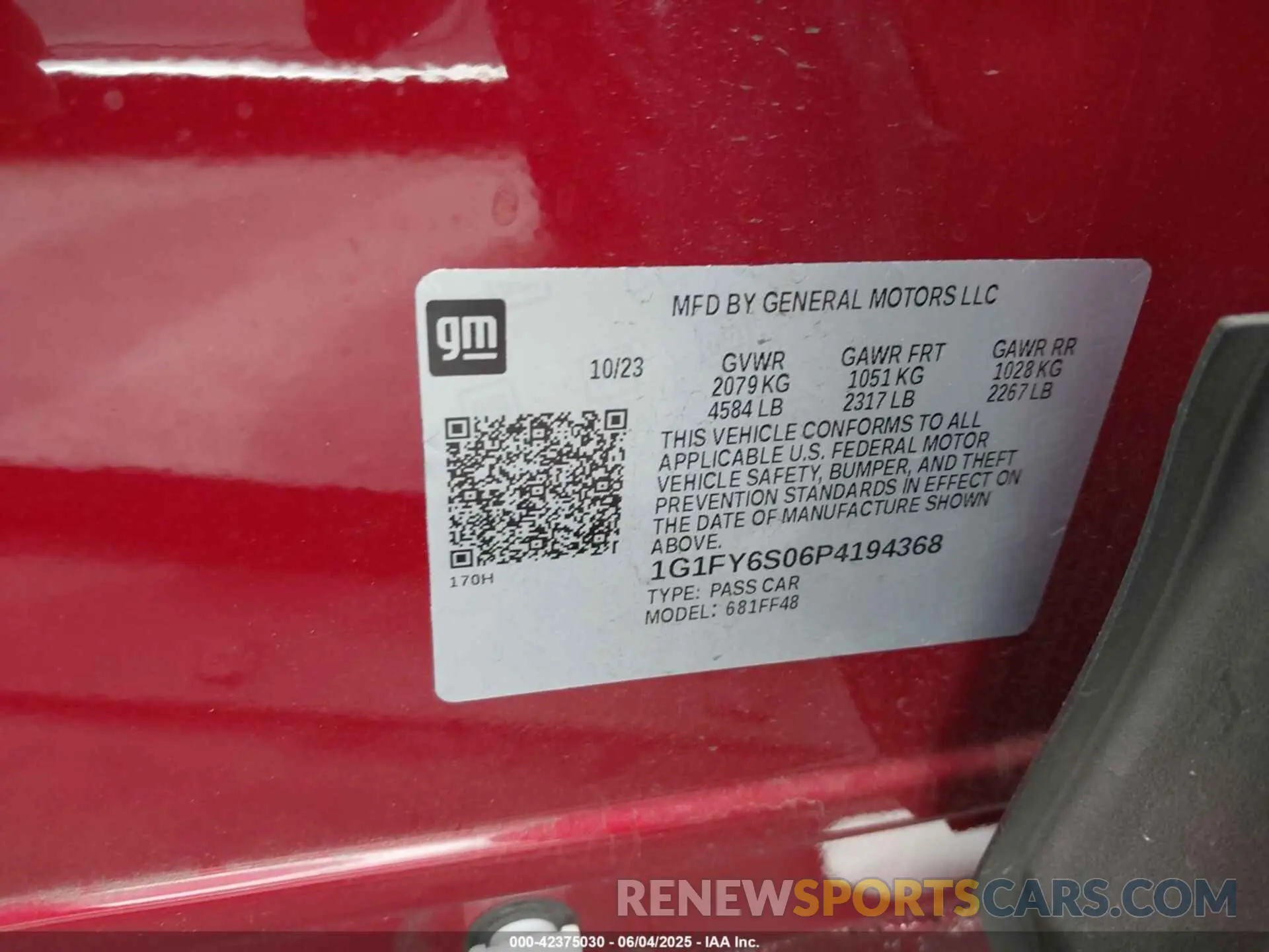 9 fotografías del automóvil dañado 1G1FY6S06P4194368 CHEVROLET BOLT EUV 2023