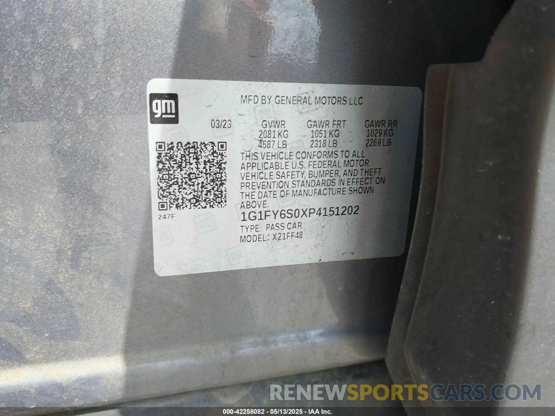 9 fotografías del automóvil dañado 1G1FY6S0XP4151202 CHEVROLET BOLT EUV 2023