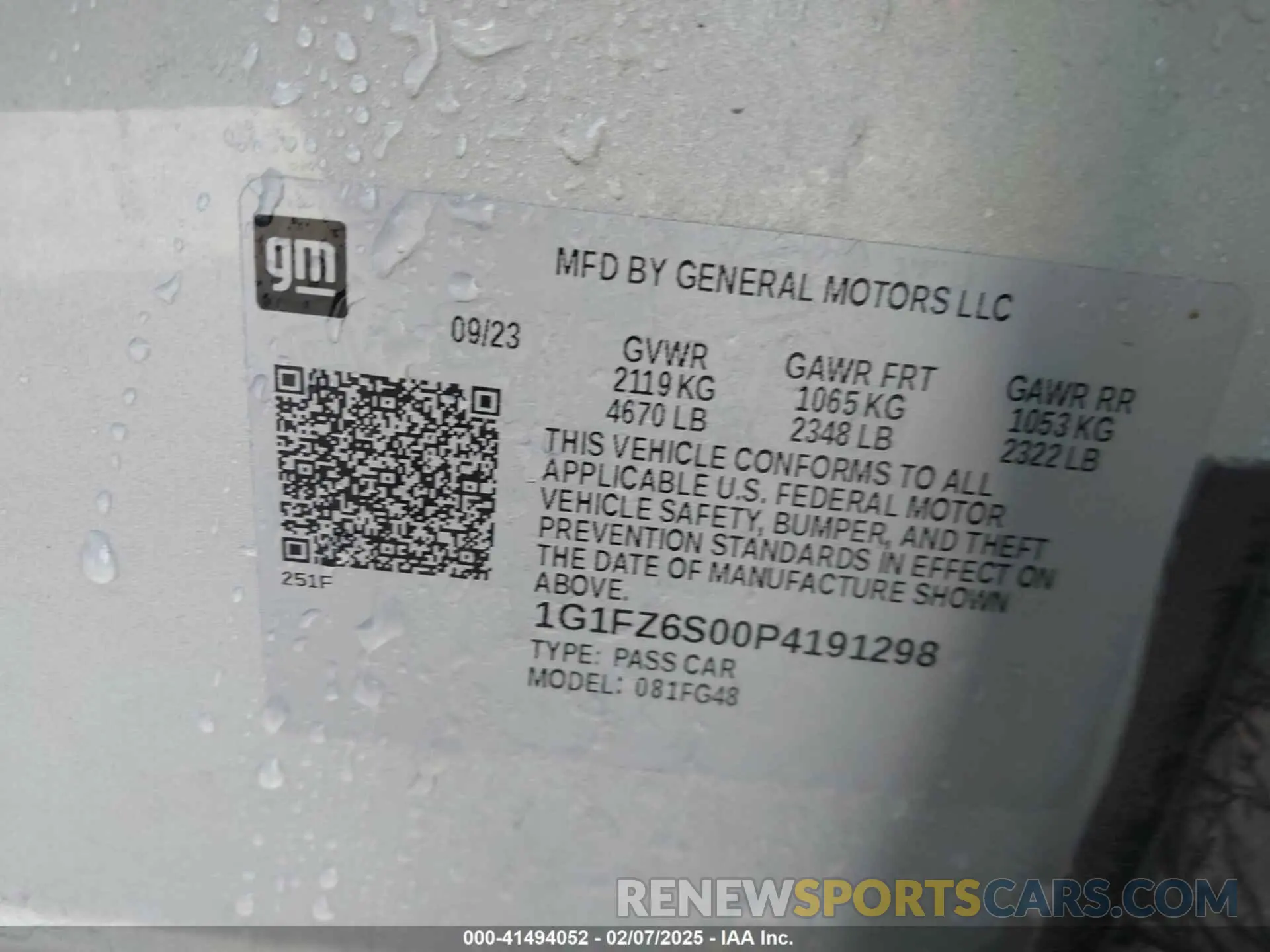 9 fotografías del automóvil dañado 1G1FZ6S00P4191298 CHEVROLET BOLT EUV 2023