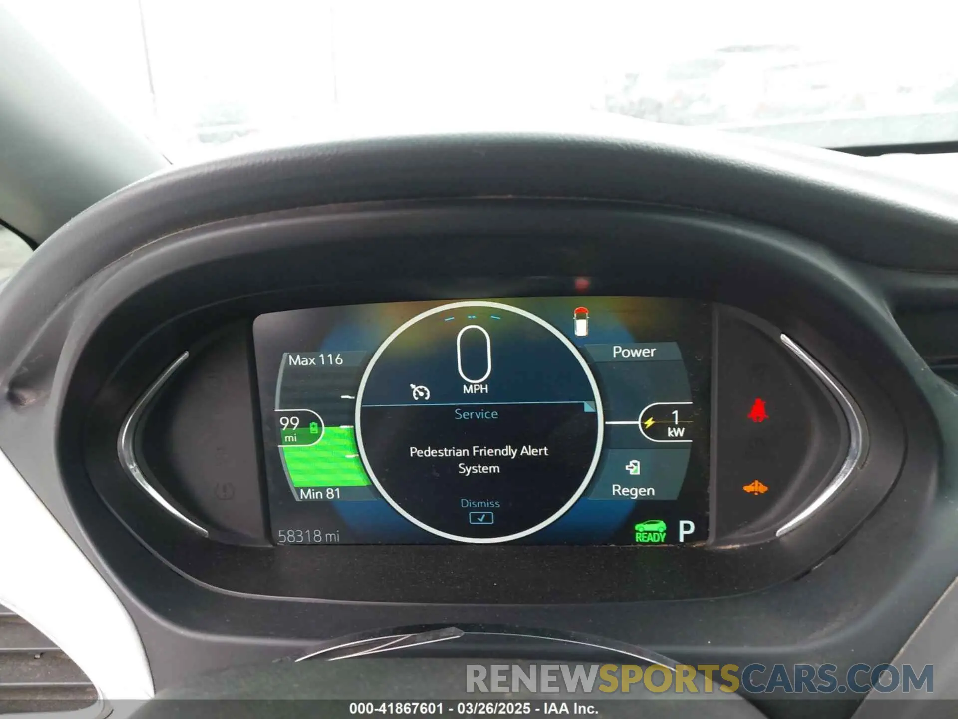 7 fotografías del automóvil dañado 1G1FY6S07K4121891 CHEVROLET BOLT EV 2019
