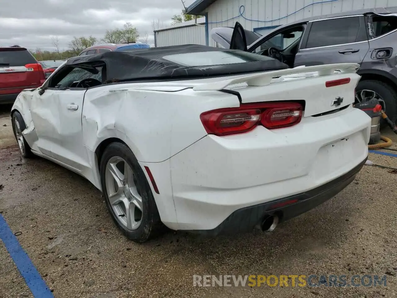 2 fotografías del automóvil dañado 1G1FB3DS0K0117445 CHEVROLET CAMARO 2019