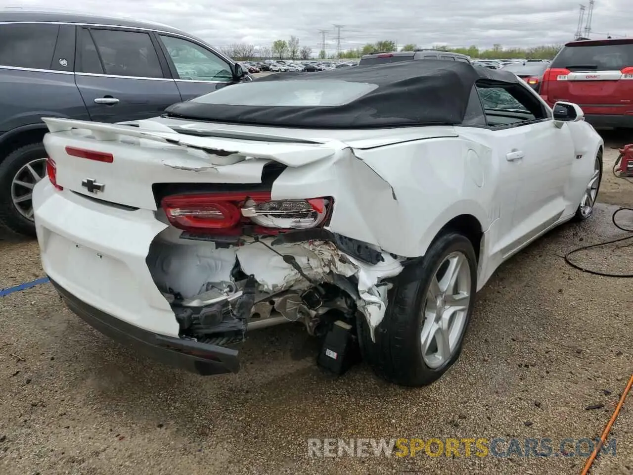 3 fotografías del automóvil dañado 1G1FB3DS0K0117445 CHEVROLET CAMARO 2019