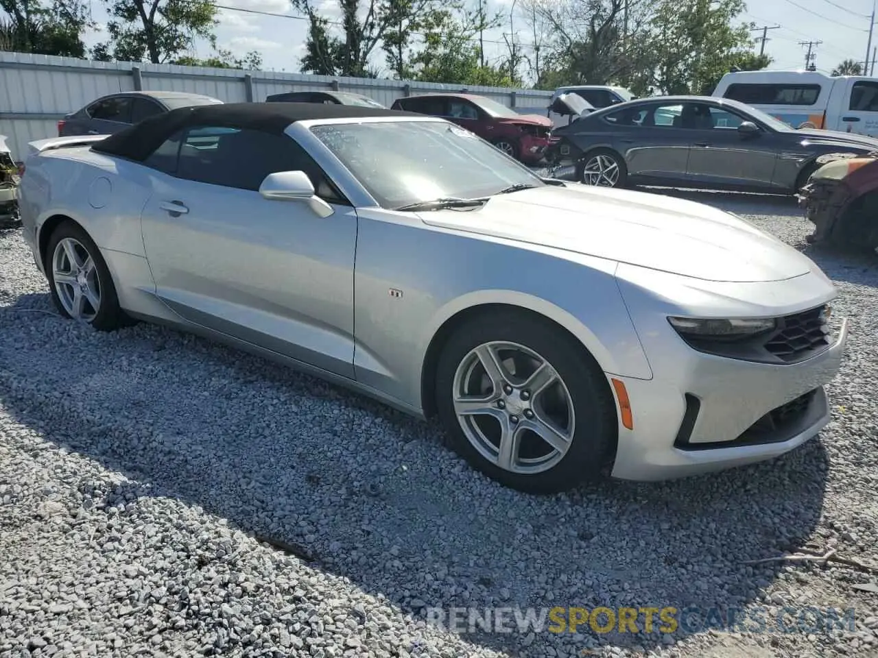 4 fotografías del automóvil dañado 1G1FB3DS0K0124928 CHEVROLET CAMARO 2019