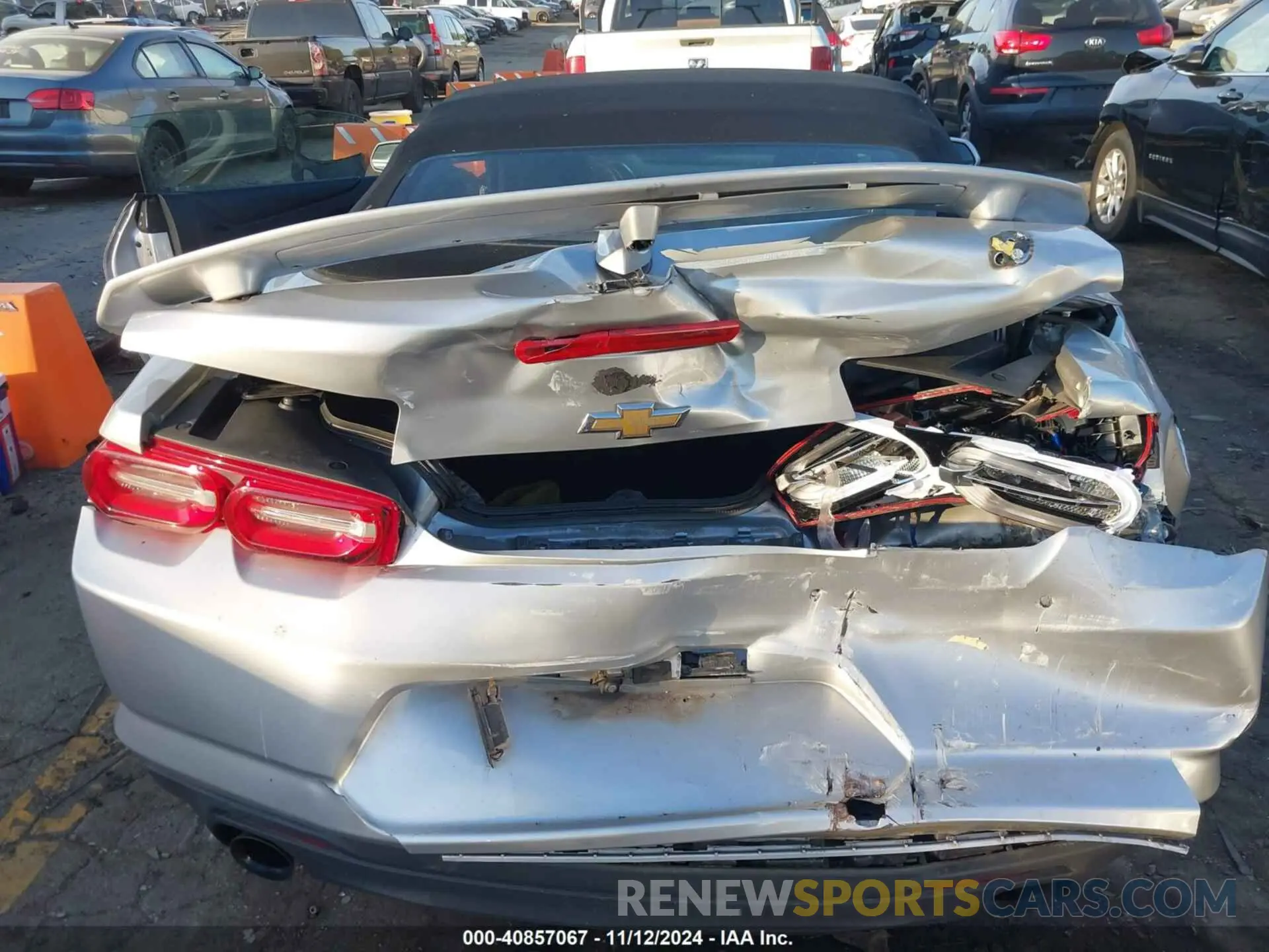 6 fotografías del automóvil dañado 1G1FB3DS7K0124988 CHEVROLET CAMARO 2019