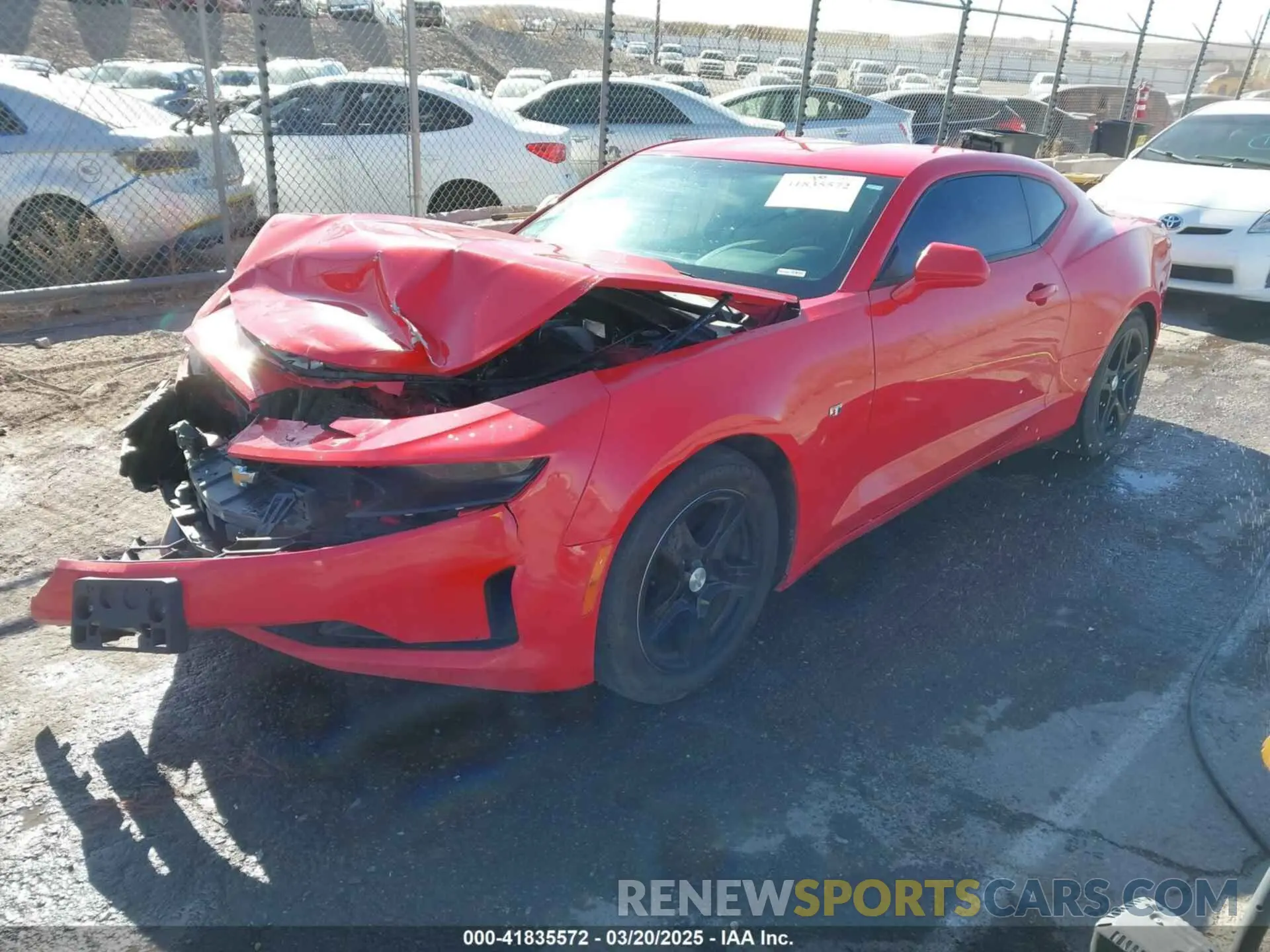 2 fotografías del automóvil dañado 1G1FB1RX2L0122611 CHEVROLET CAMARO 2020