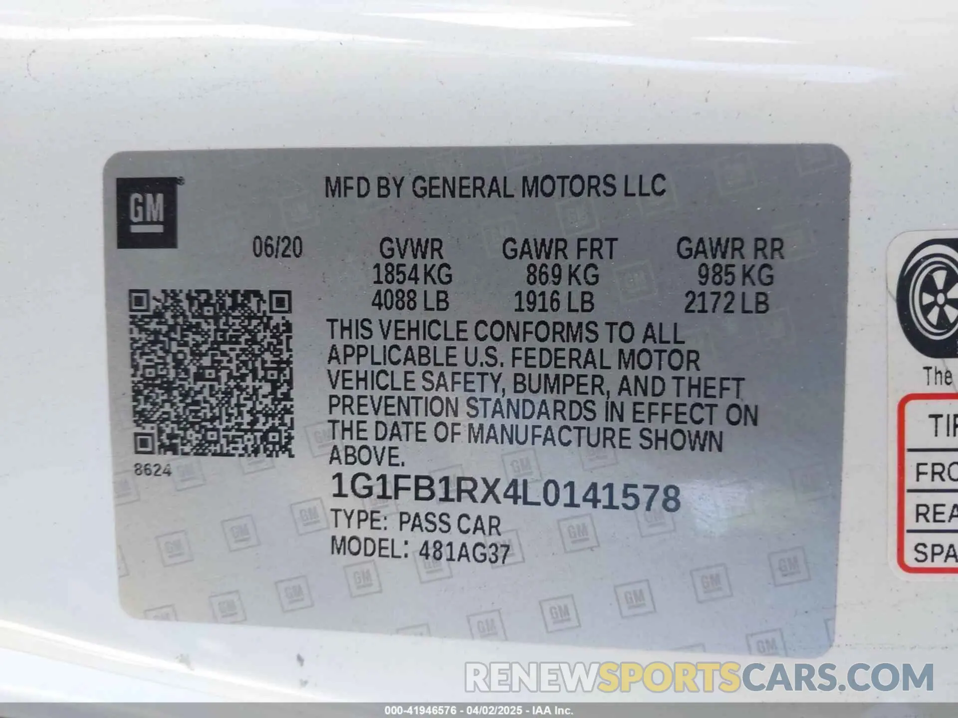 9 fotografías del automóvil dañado 1G1FB1RX4L0141578 CHEVROLET CAMARO 2020