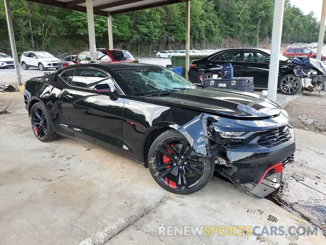 4 fotografías del automóvil dañado 1G1FB1RS0M0131460 CHEVROLET CAMARO 2021