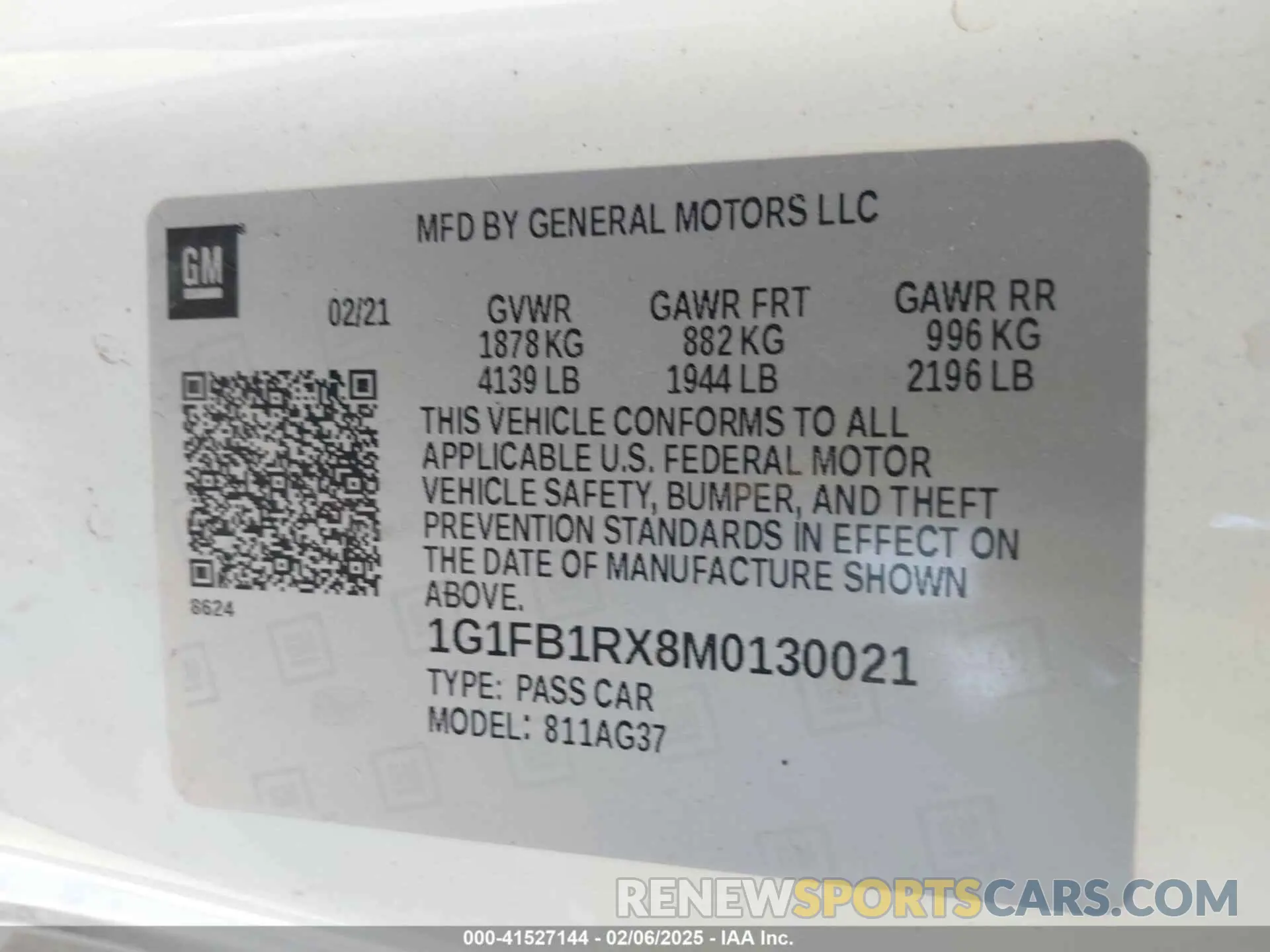9 fotografías del automóvil dañado 1G1FB1RX8M0130021 CHEVROLET CAMARO 2021