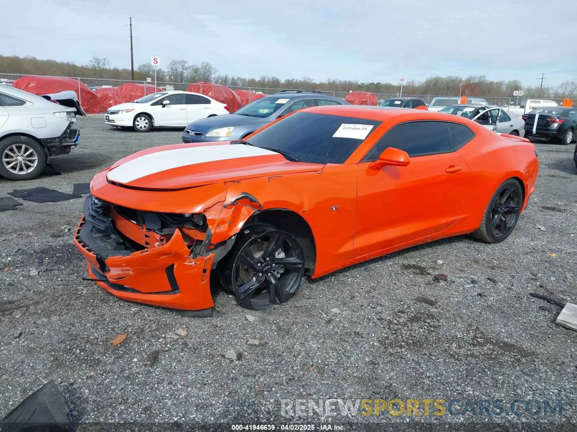 2 fotografías del automóvil dañado 1G1FD1RSXM0131203 CHEVROLET CAMARO 2021