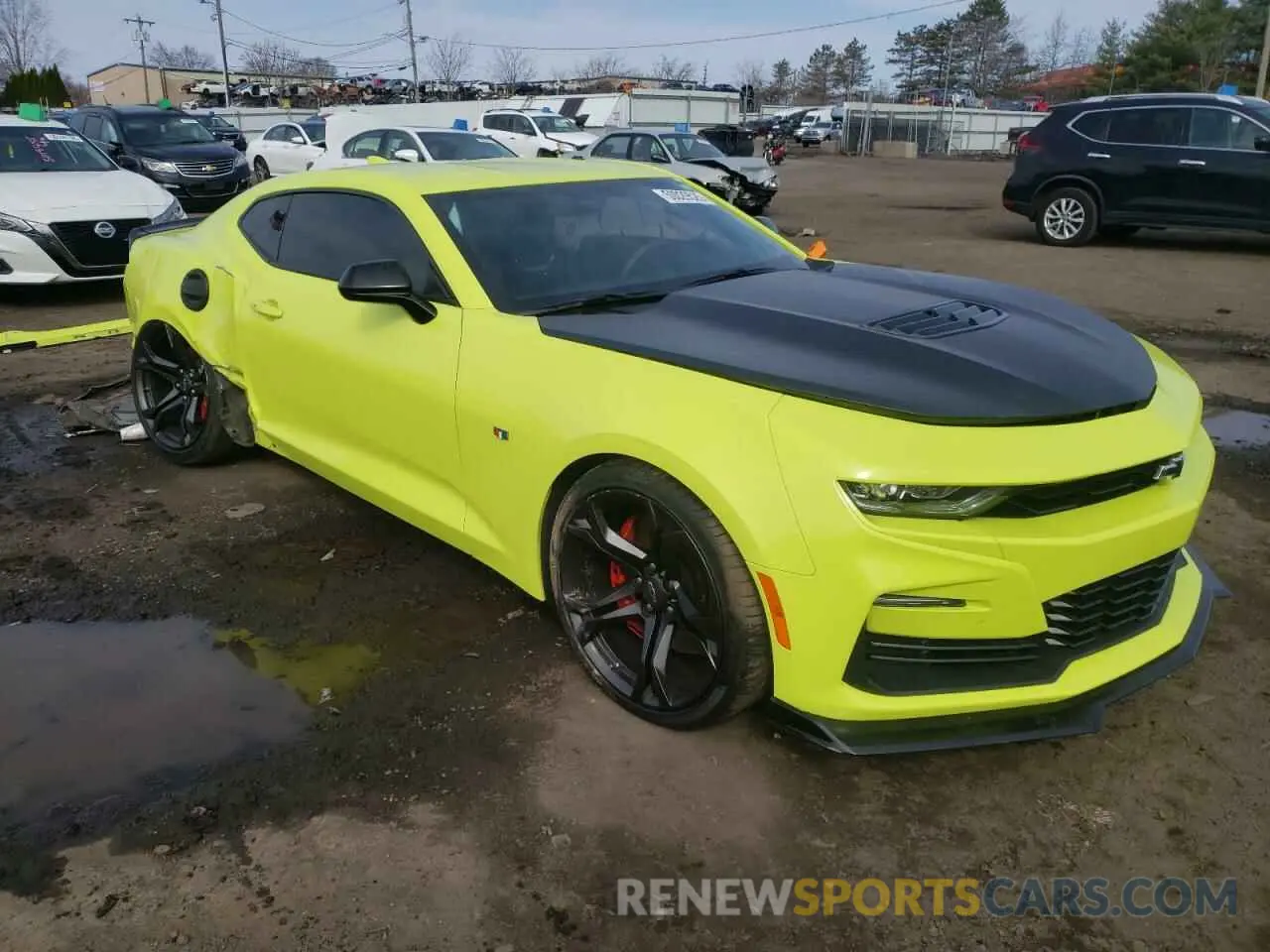 4 fotografías del automóvil dañado 1G1FE1R72M0108068 CHEVROLET CAMARO 2021