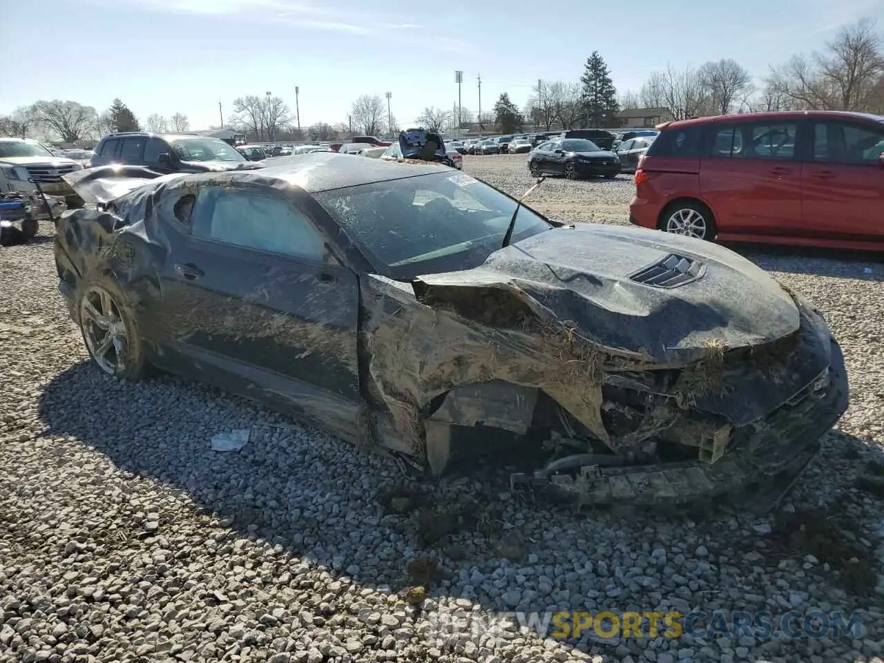 4 fotografías del automóvil dañado 1G1FE1R74M0132551 CHEVROLET CAMARO 2021