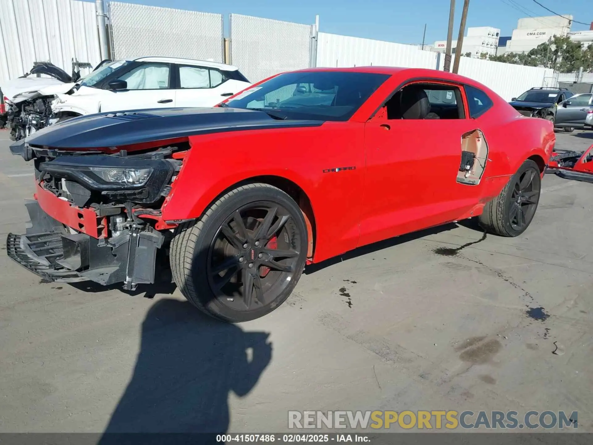 2 fotografías del automóvil dañado 1G1FF1R75M0104335 CHEVROLET CAMARO 2021