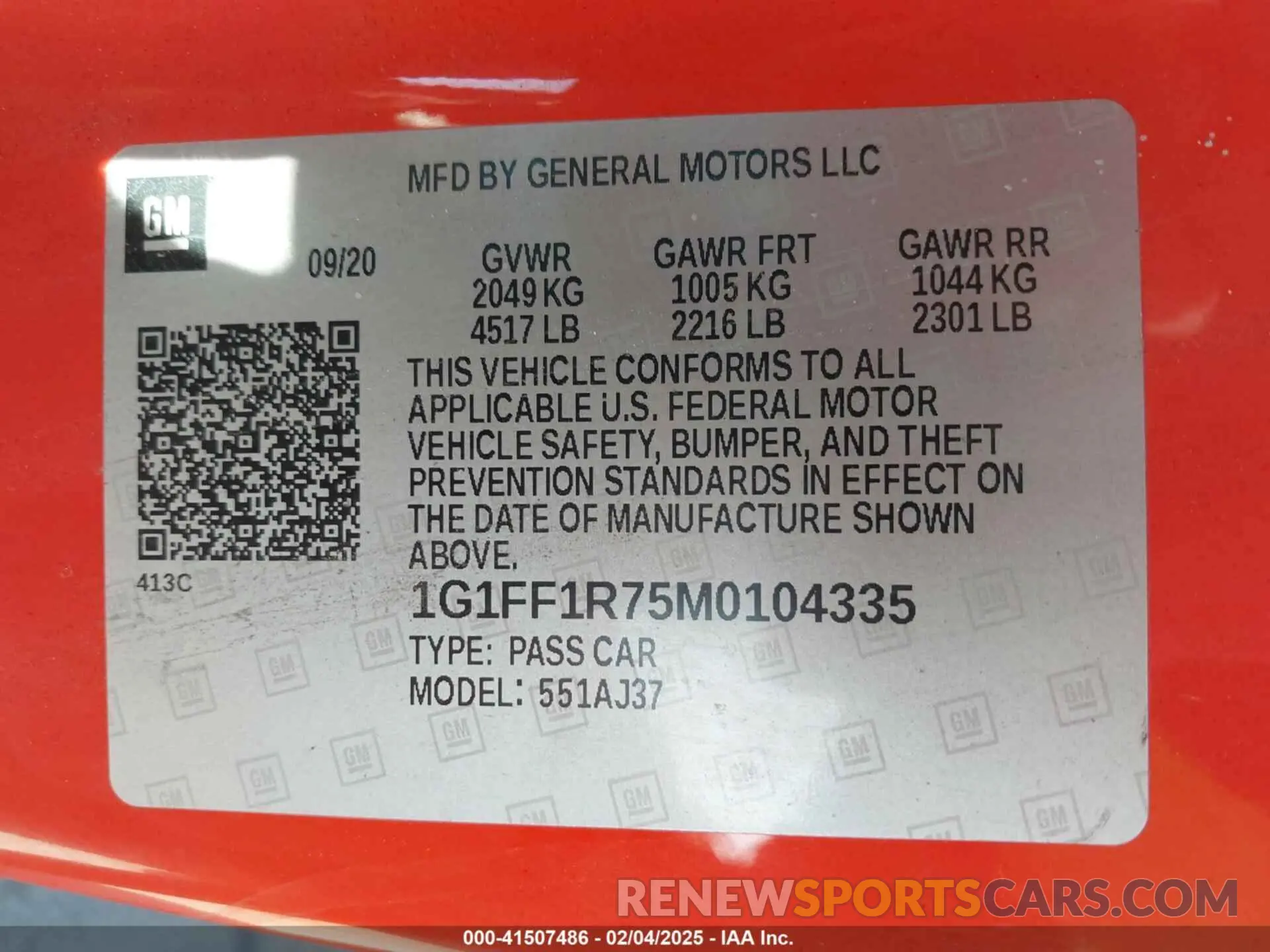 9 fotografías del automóvil dañado 1G1FF1R75M0104335 CHEVROLET CAMARO 2021
