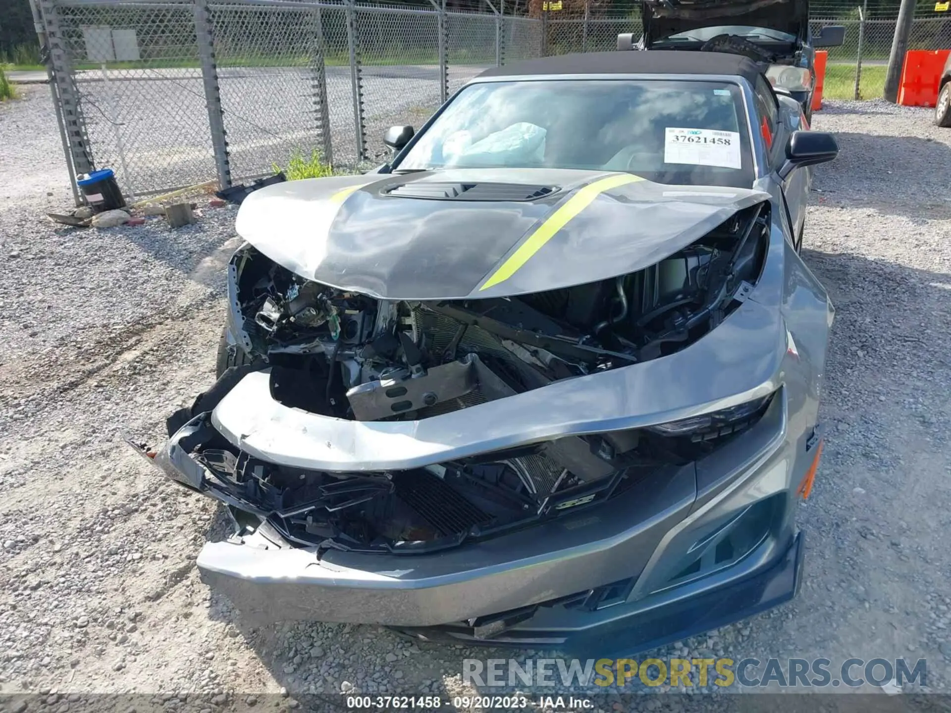 6 fotografías del automóvil dañado 1G1FH3D79M0140803 CHEVROLET CAMARO 2021