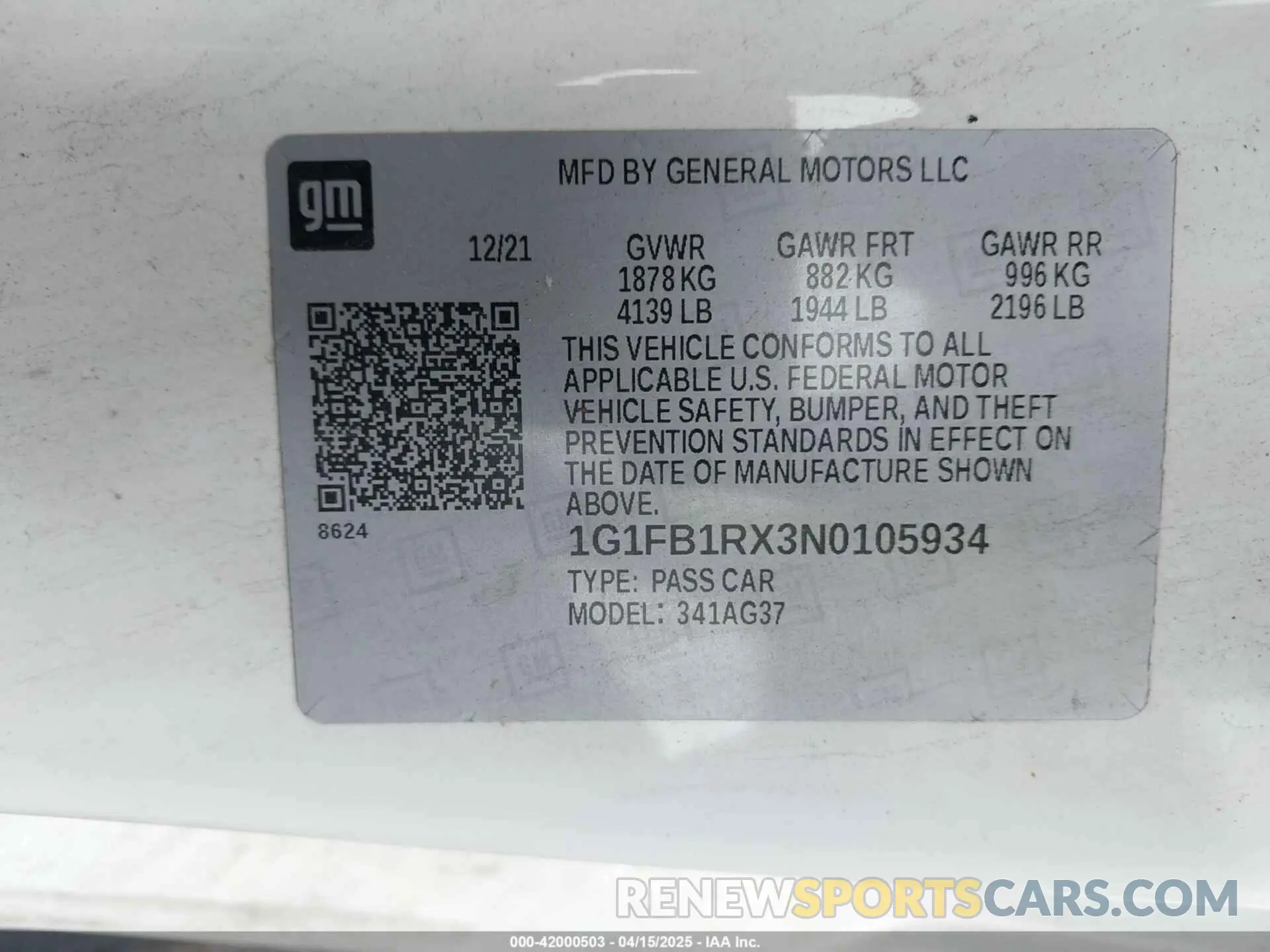 9 fotografías del automóvil dañado 1G1FB1RX3N0105934 CHEVROLET CAMARO 2022