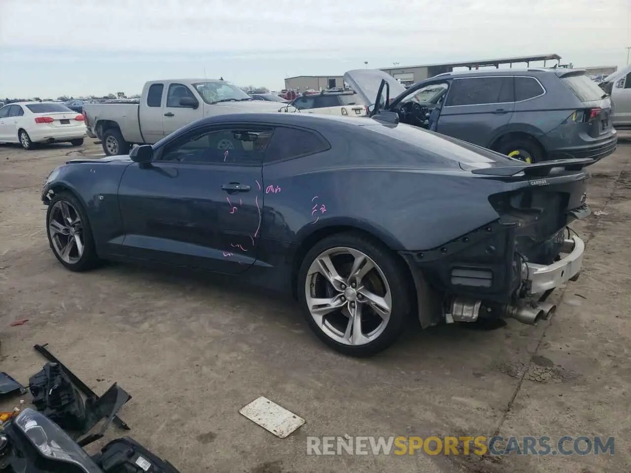 2 fotografías del automóvil dañado 1G1FH1R76N0104341 CHEVROLET CAMARO 2022