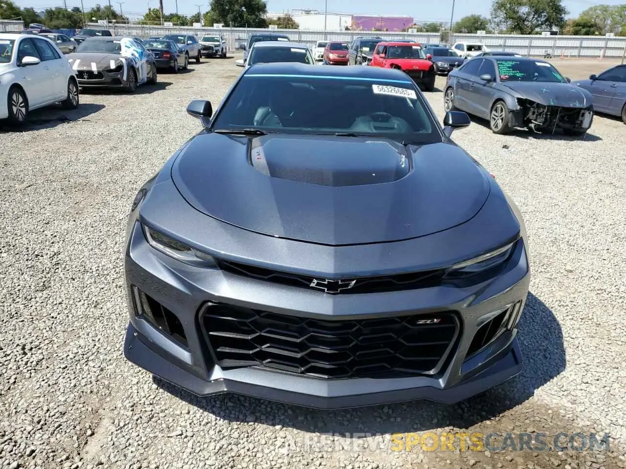 5 fotografías del automóvil dañado 1G1FK1R65N0101410 CHEVROLET CAMARO 2022
