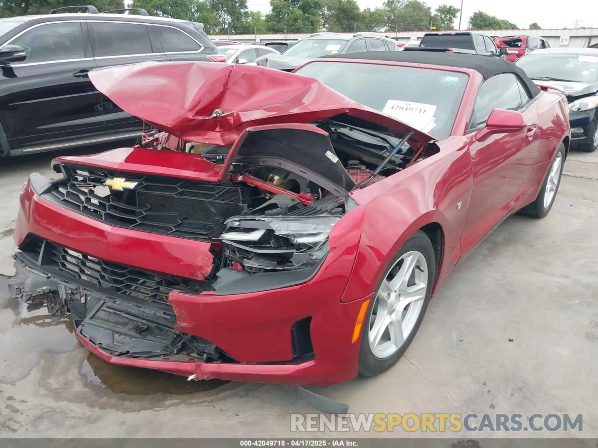 2 fotografías del automóvil dañado 1G1FB3DS1P0106557 CHEVROLET CAMARO 2023