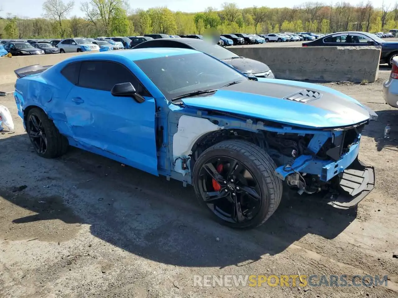 4 fotografías del automóvil dañado 1G1FE1R72N0103728 CHEVROLET CAMARO LT1 2022