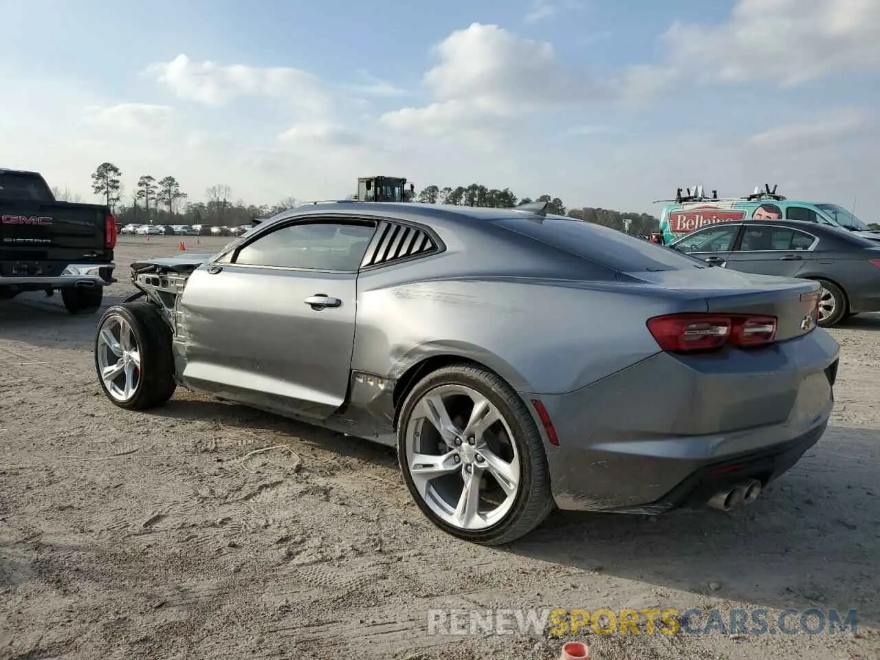 2 fotografías del automóvil dañado 1G1FE1R77N0127510 CHEVROLET CAMARO LT1 2022