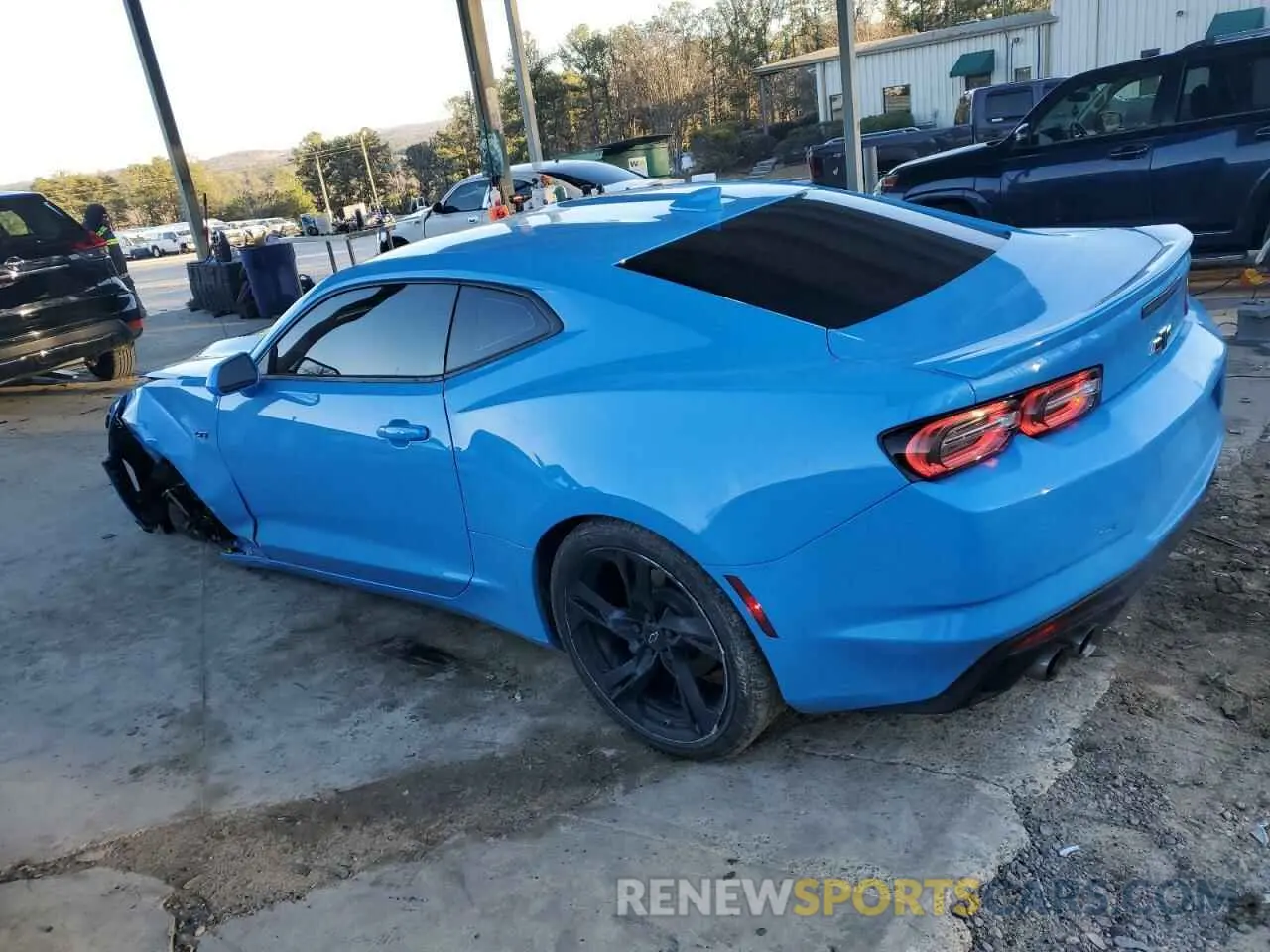 2 fotografías del automóvil dañado 1G1FF1R75N0125347 CHEVROLET CAMARO LT1 2022