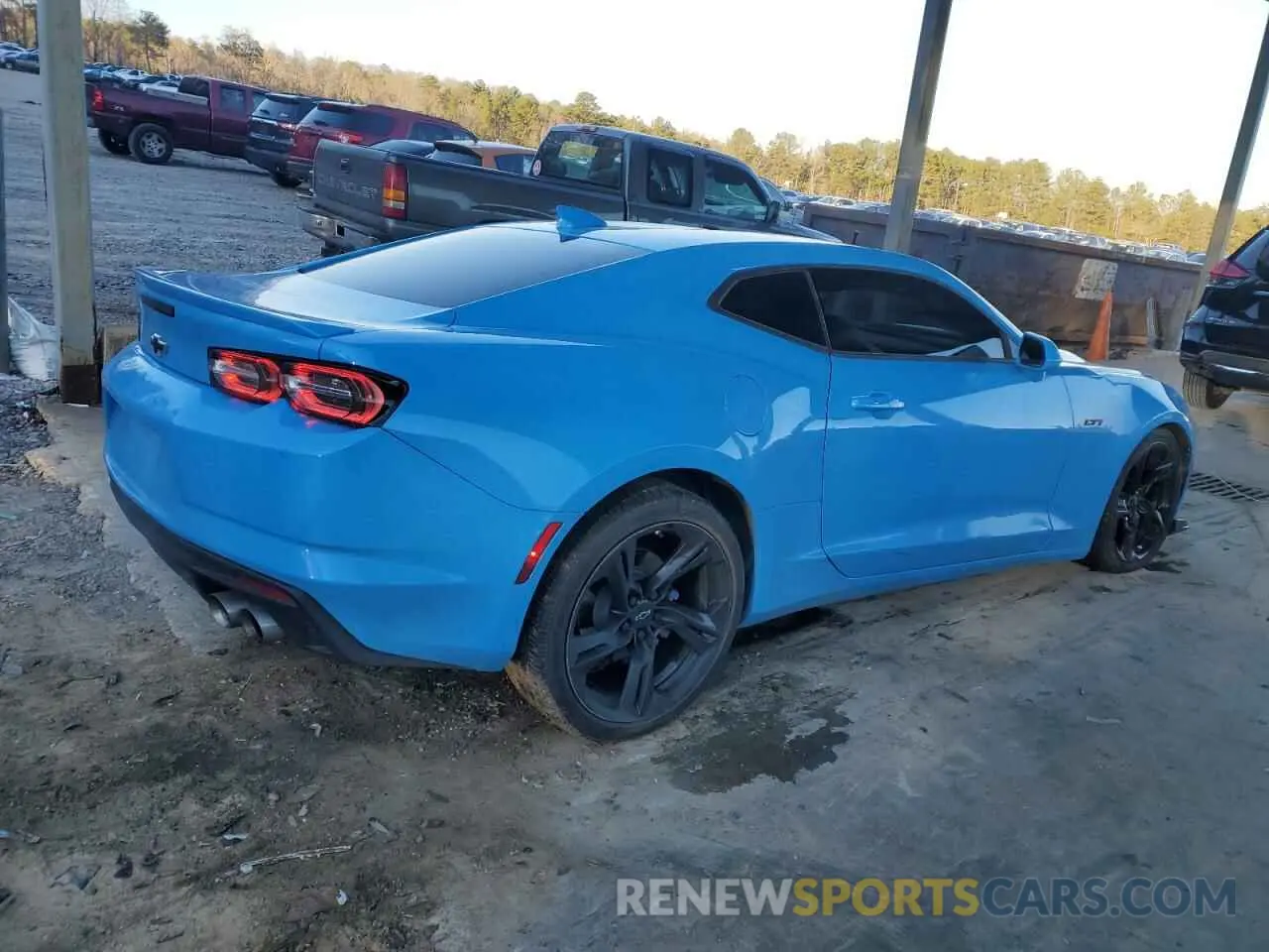 3 fotografías del automóvil dañado 1G1FF1R75N0125347 CHEVROLET CAMARO LT1 2022
