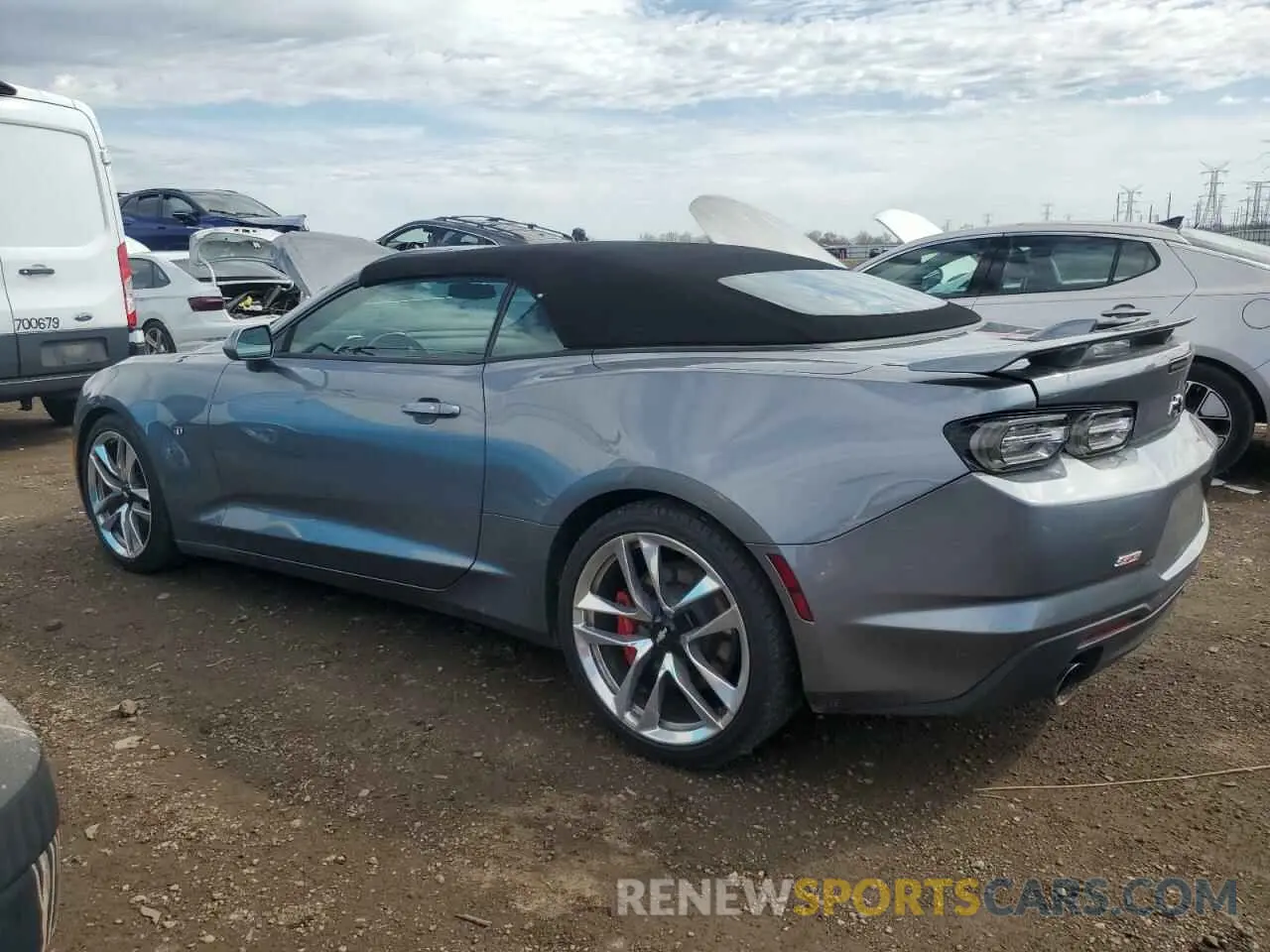 2 fotografías del automóvil dañado 1G1FF3D79N0125175 CHEVROLET CAMARO LT1 2022