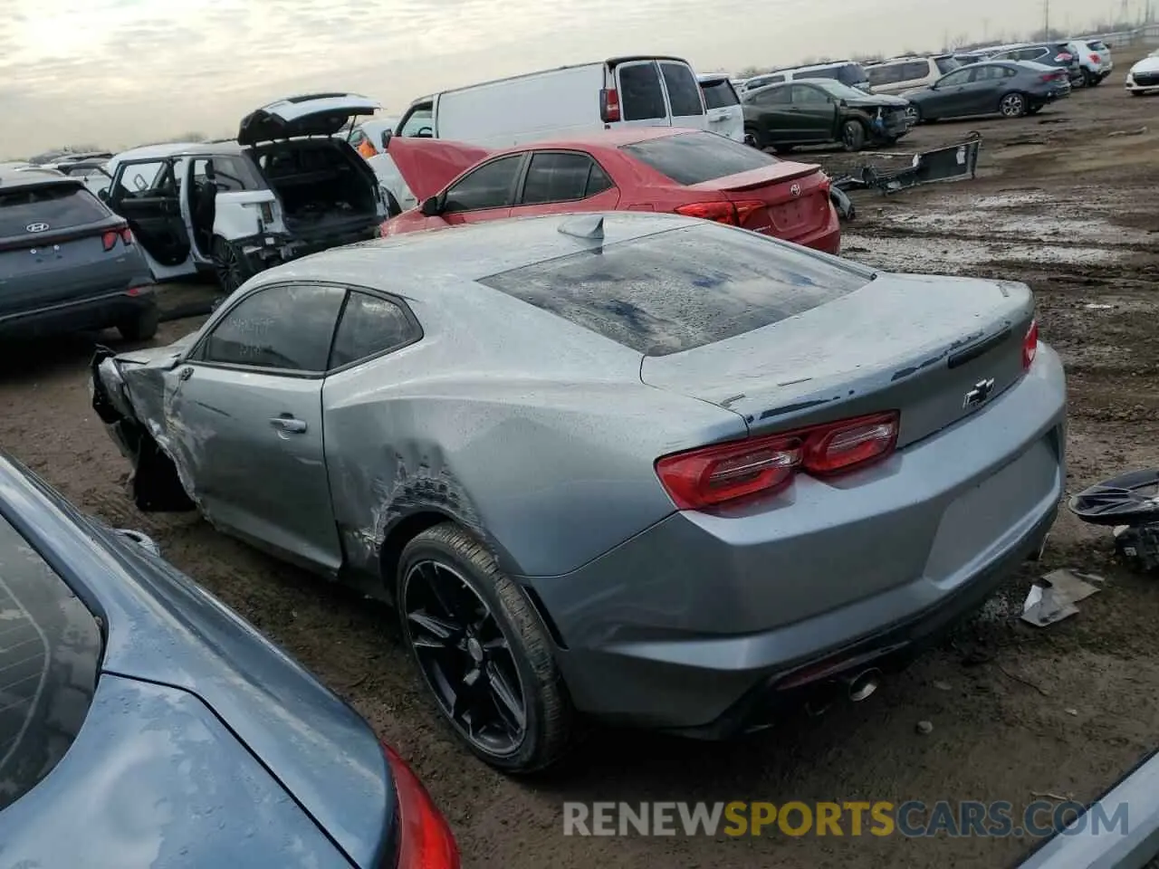 2 fotografías del automóvil dañado 1G1FF1R76P0149384 CHEVROLET CAMARO LT1 2023