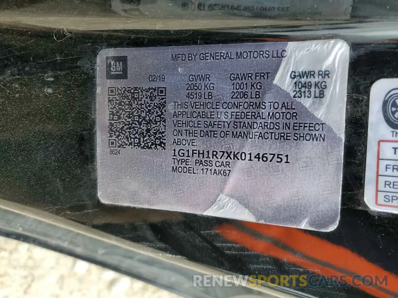 12 fotografías del automóvil dañado 1G1FH1R7XK0146751 CHEVROLET CAMARO LT1 2023