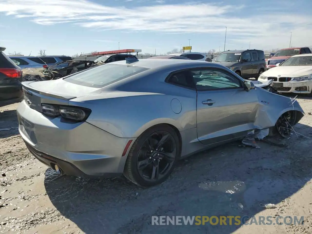 3 fotografías del automóvil dañado 1G1FF1R79R0114874 CHEVROLET CAMARO LT1 2024