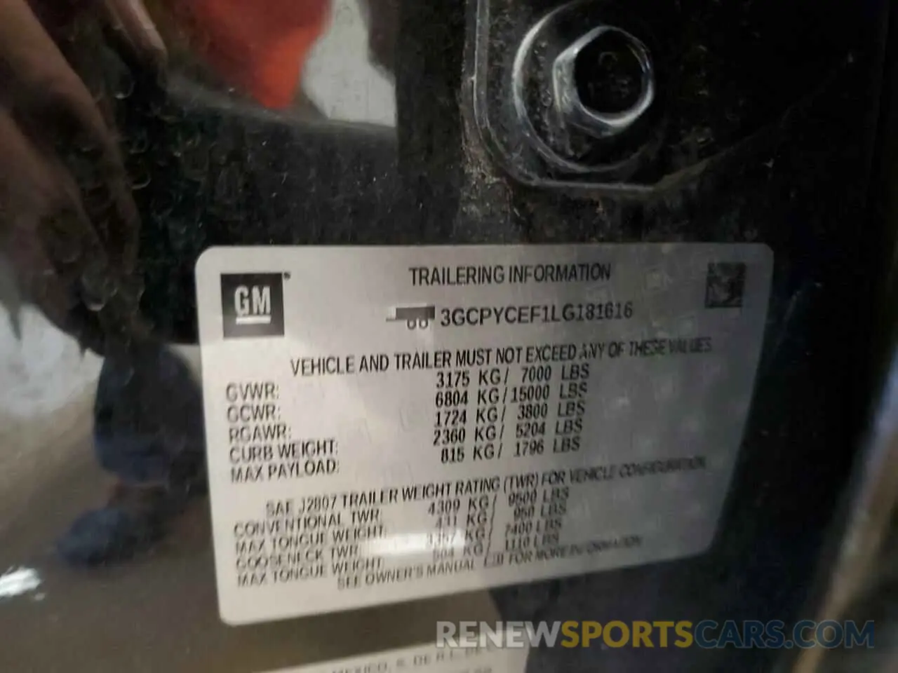 13 fotografías del automóvil dañado 3GCPYCEF1LG181616 CHEVROLET C/K1500 2020