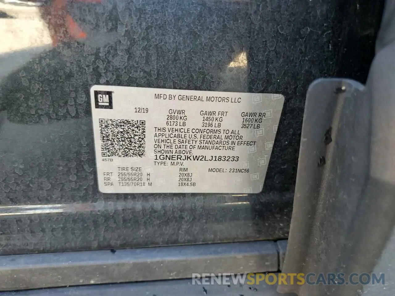 14 fotografías del automóvil dañado 1GNERJKW2LJ183233 CHEVROLET C/K2500 2020