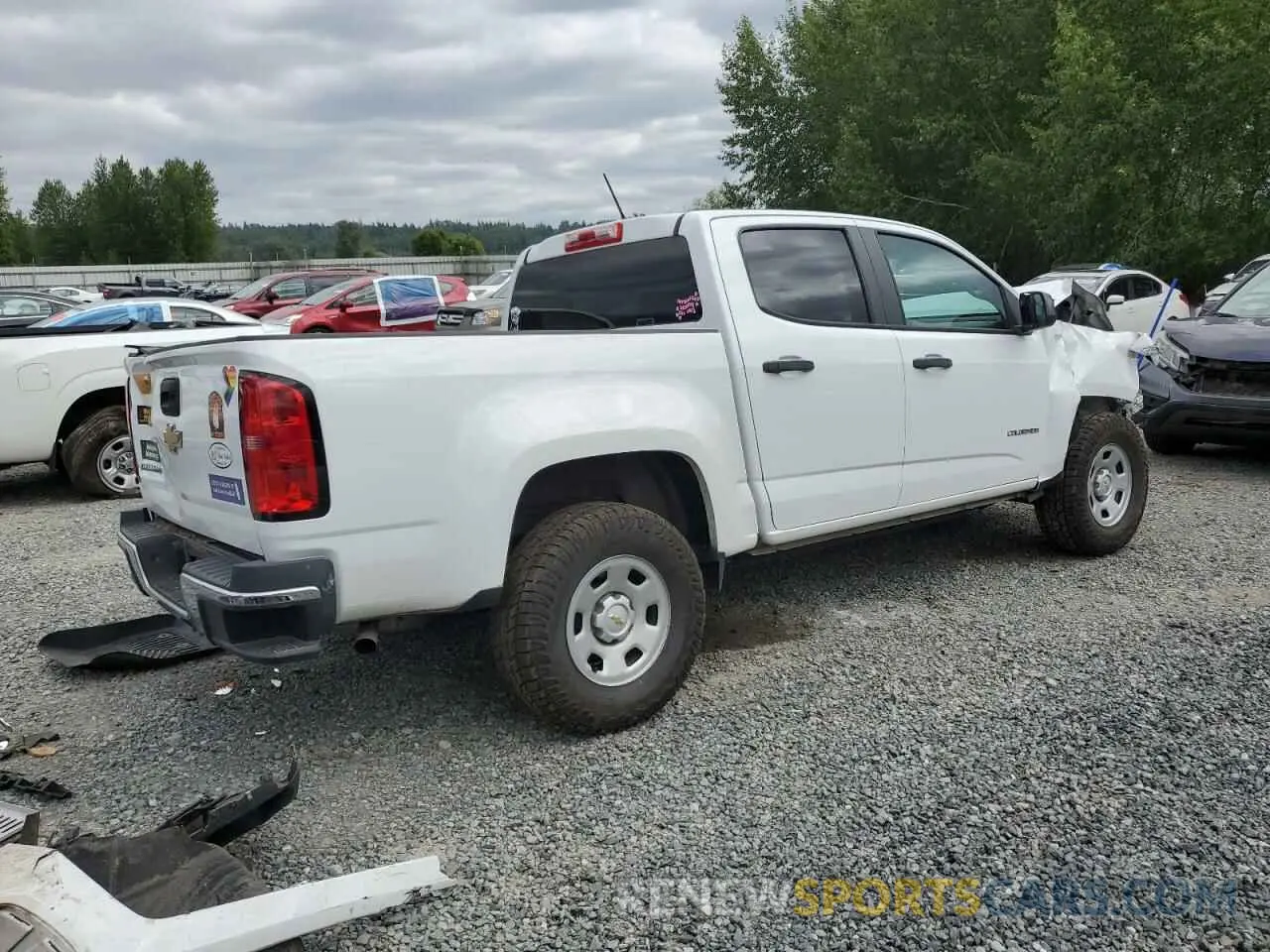 3 fotografías del automóvil dañado 1GCGSBEA1K1314601 CHEVROLET COLORADO 2019