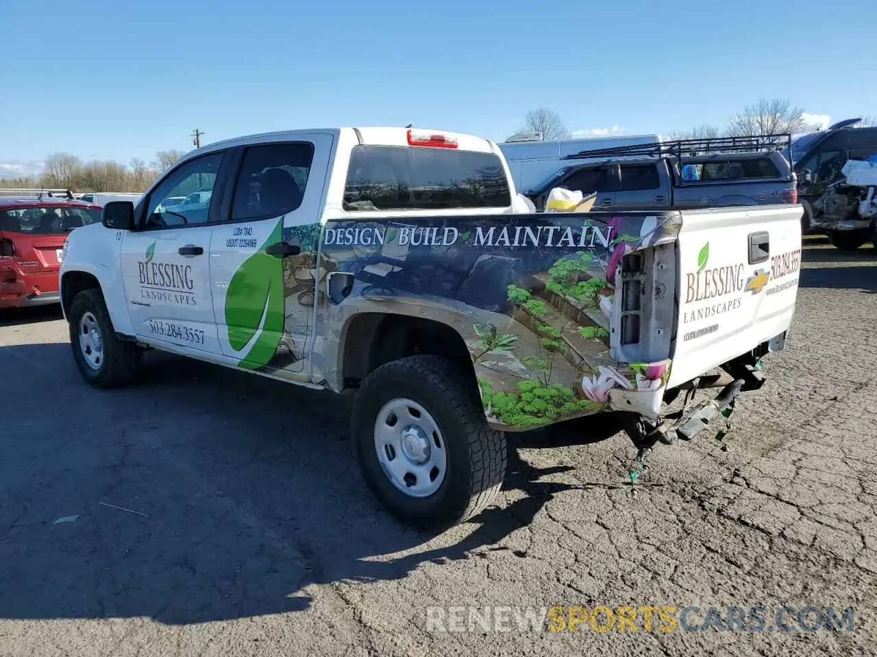 2 fotografías del automóvil dañado 1GCGSBEA6K1156658 CHEVROLET COLORADO 2019