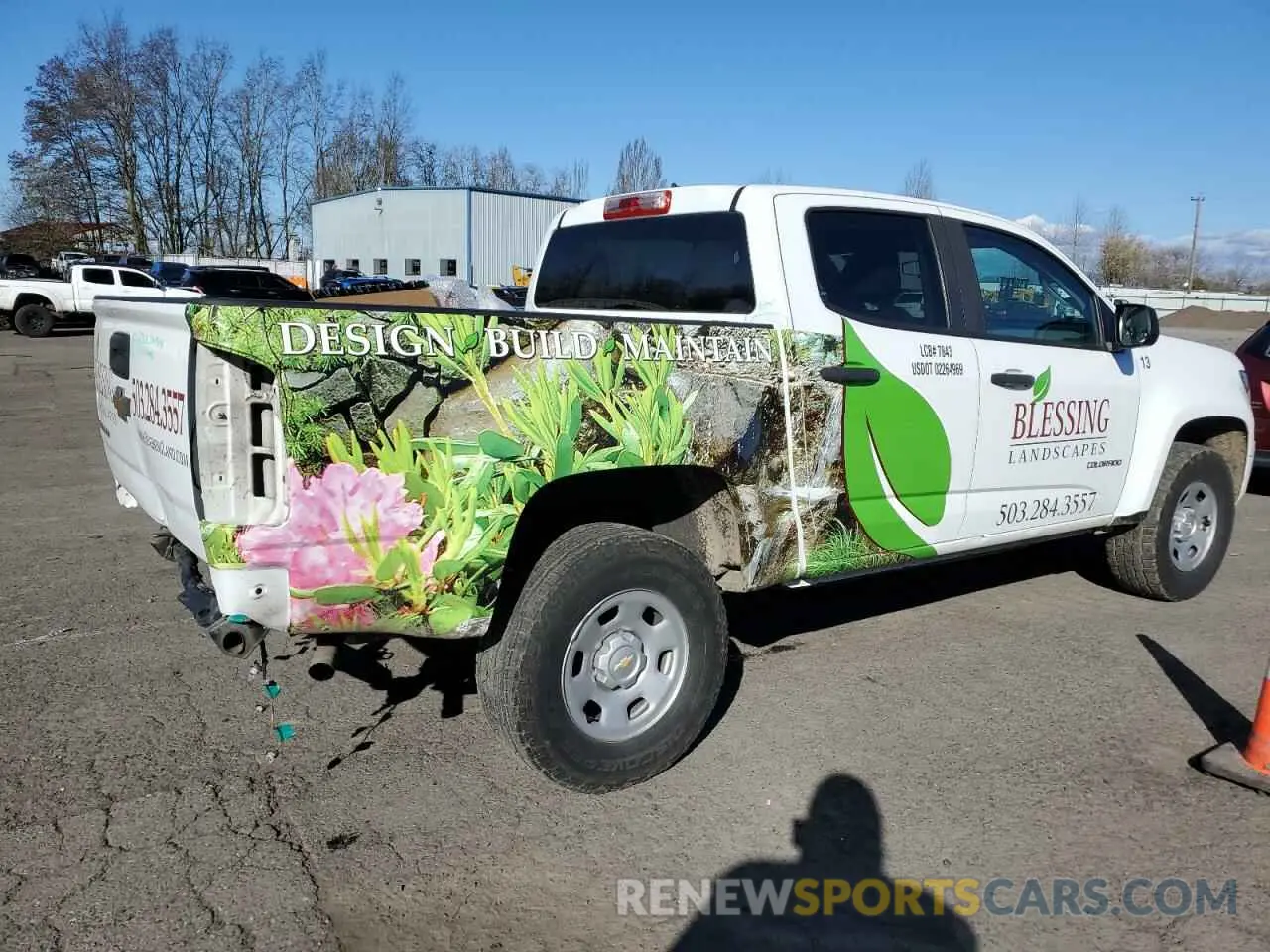 3 fotografías del automóvil dañado 1GCGSBEA6K1156658 CHEVROLET COLORADO 2019