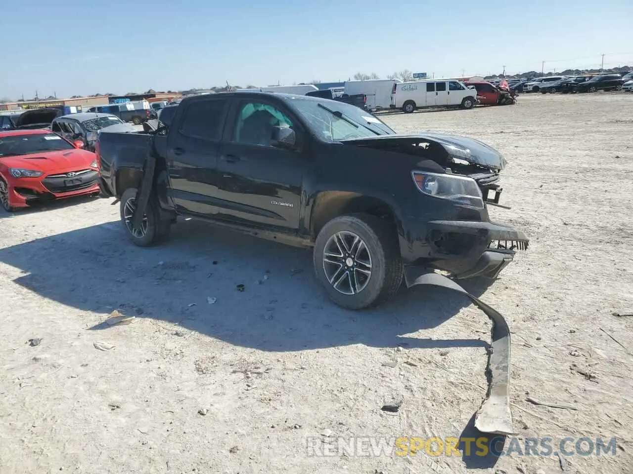 4 fotografías del automóvil dañado 1GCGSBEAXK1182714 CHEVROLET COLORADO 2019
