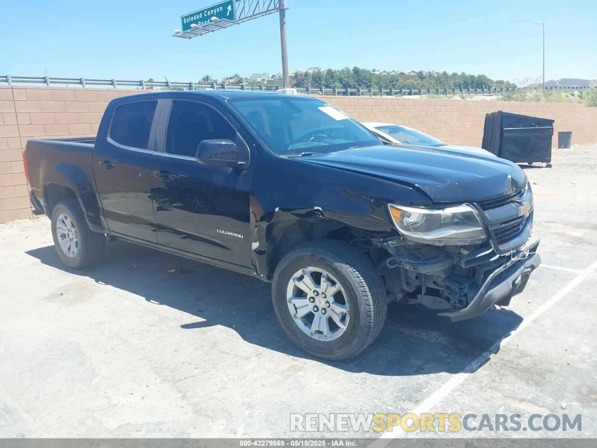 1 fotografías del automóvil dañado 1GCGSCEA0K1105615 CHEVROLET COLORADO 2019