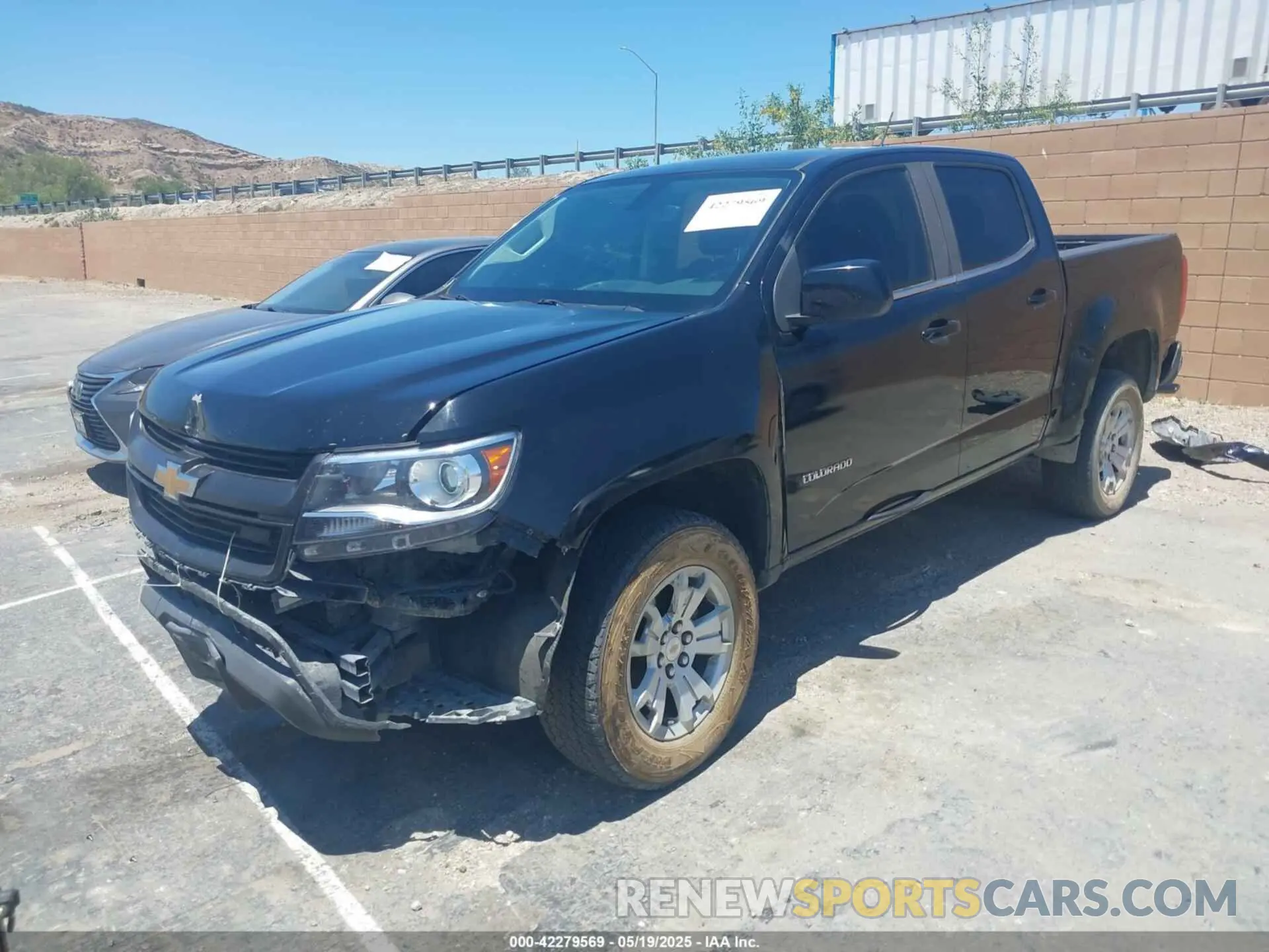 2 fotografías del automóvil dañado 1GCGSCEA0K1105615 CHEVROLET COLORADO 2019