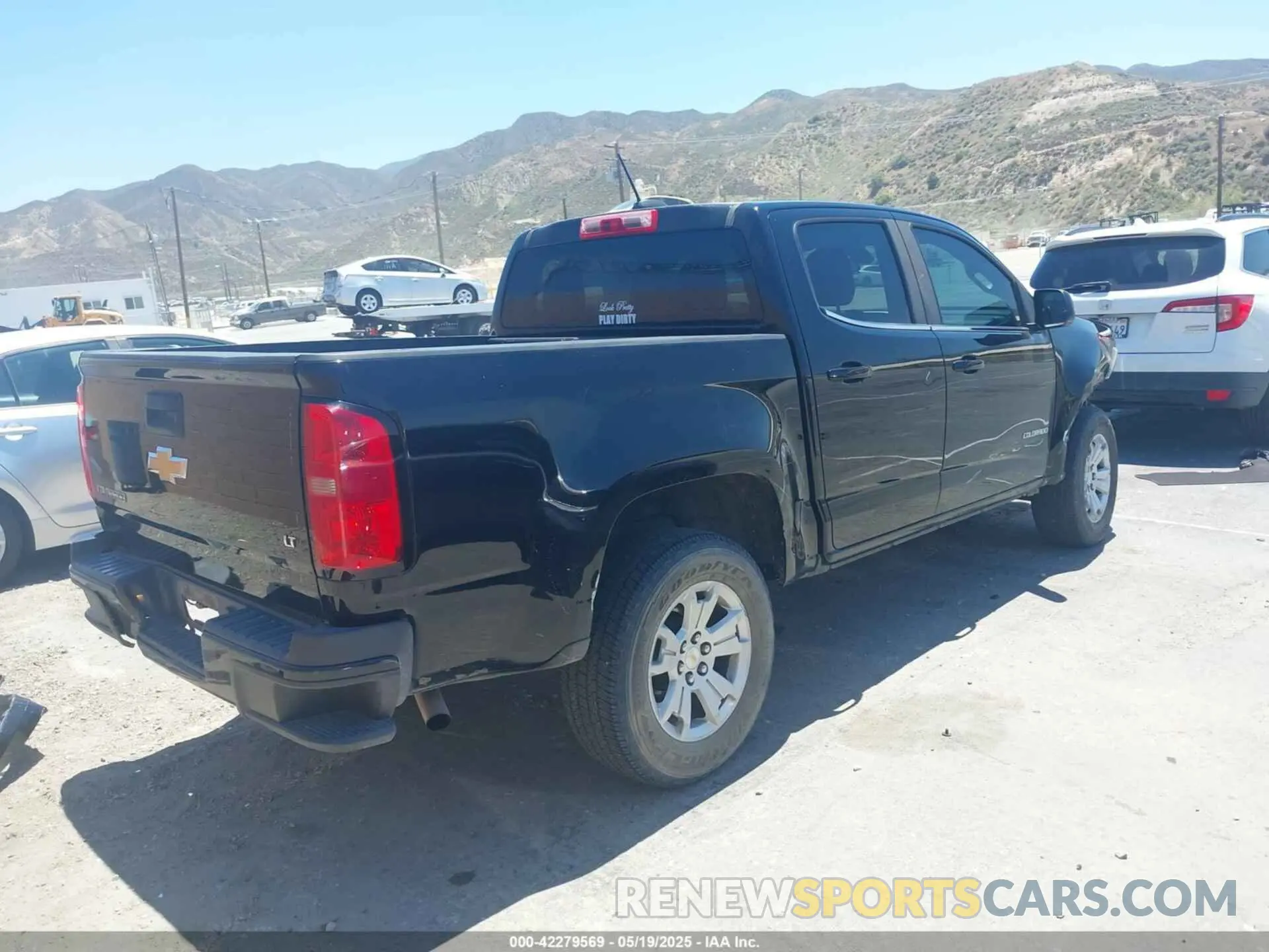 4 fotografías del automóvil dañado 1GCGSCEA0K1105615 CHEVROLET COLORADO 2019