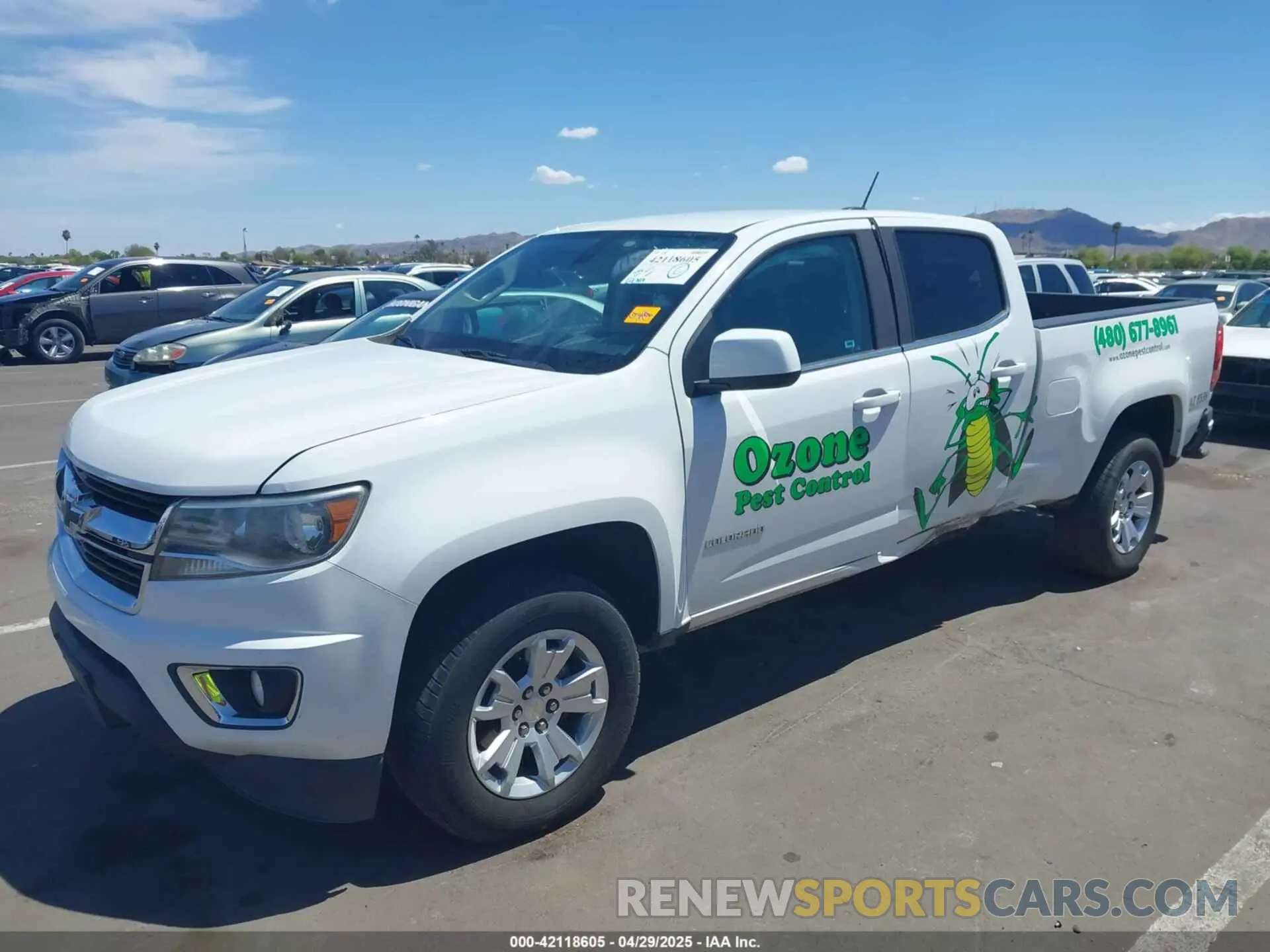 2 fotografías del automóvil dañado 1GCGSCEN1K1146225 CHEVROLET COLORADO 2019