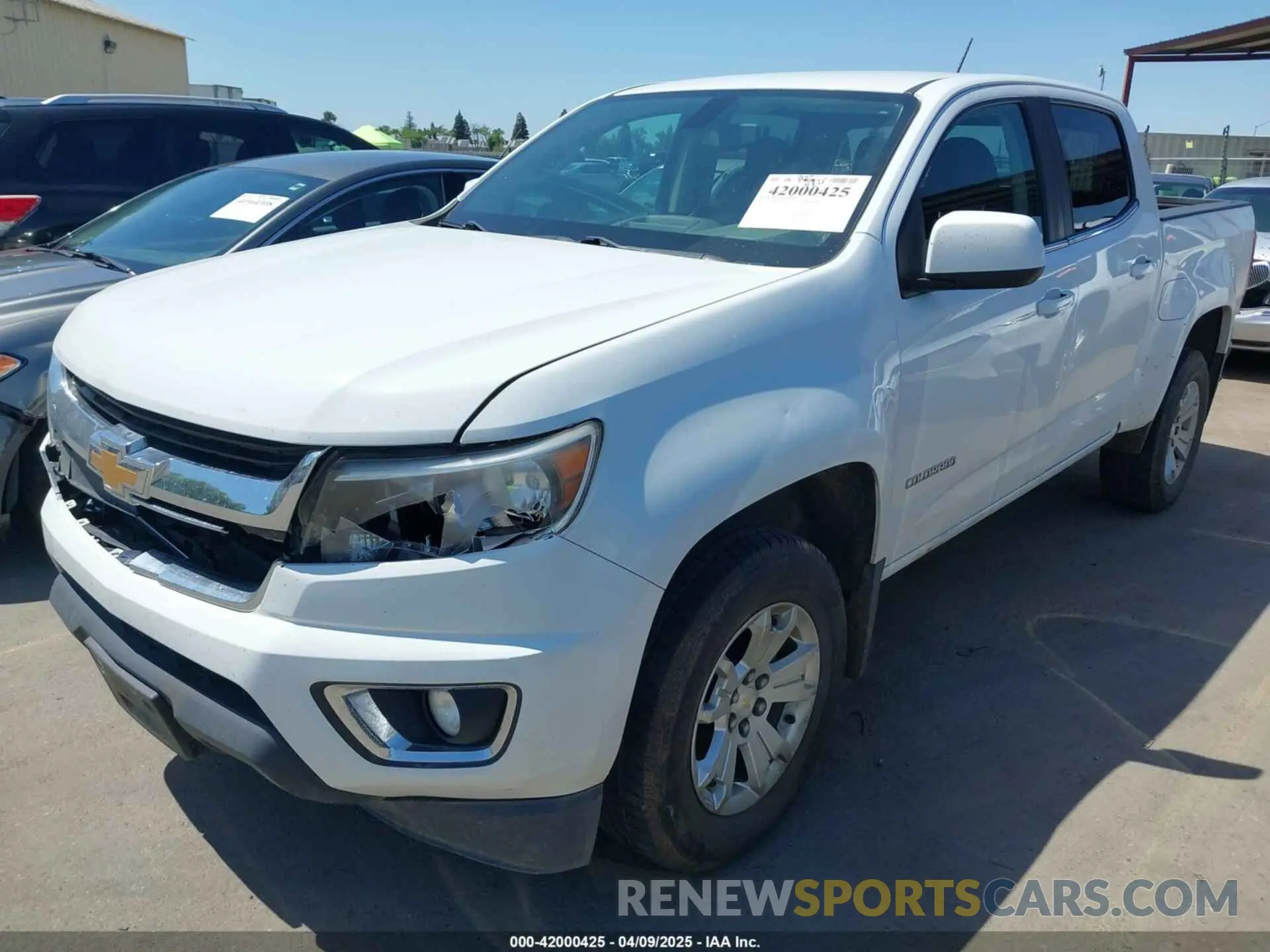 2 fotografías del automóvil dañado 1GCGSCEN3K1120466 CHEVROLET COLORADO 2019