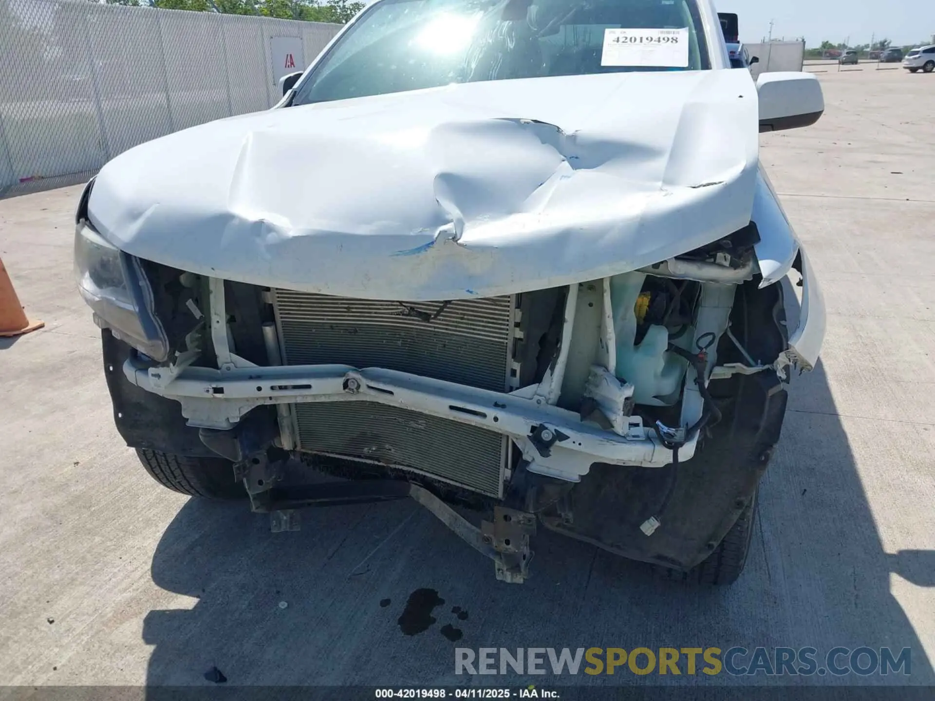 6 fotografías del automóvil dañado 1GCGSCEN5K1120050 CHEVROLET COLORADO 2019