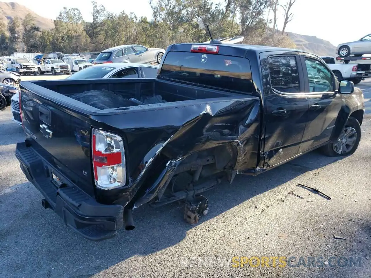 3 fotografías del automóvil dañado 1GCGSCEN5K1122770 CHEVROLET COLORADO 2019