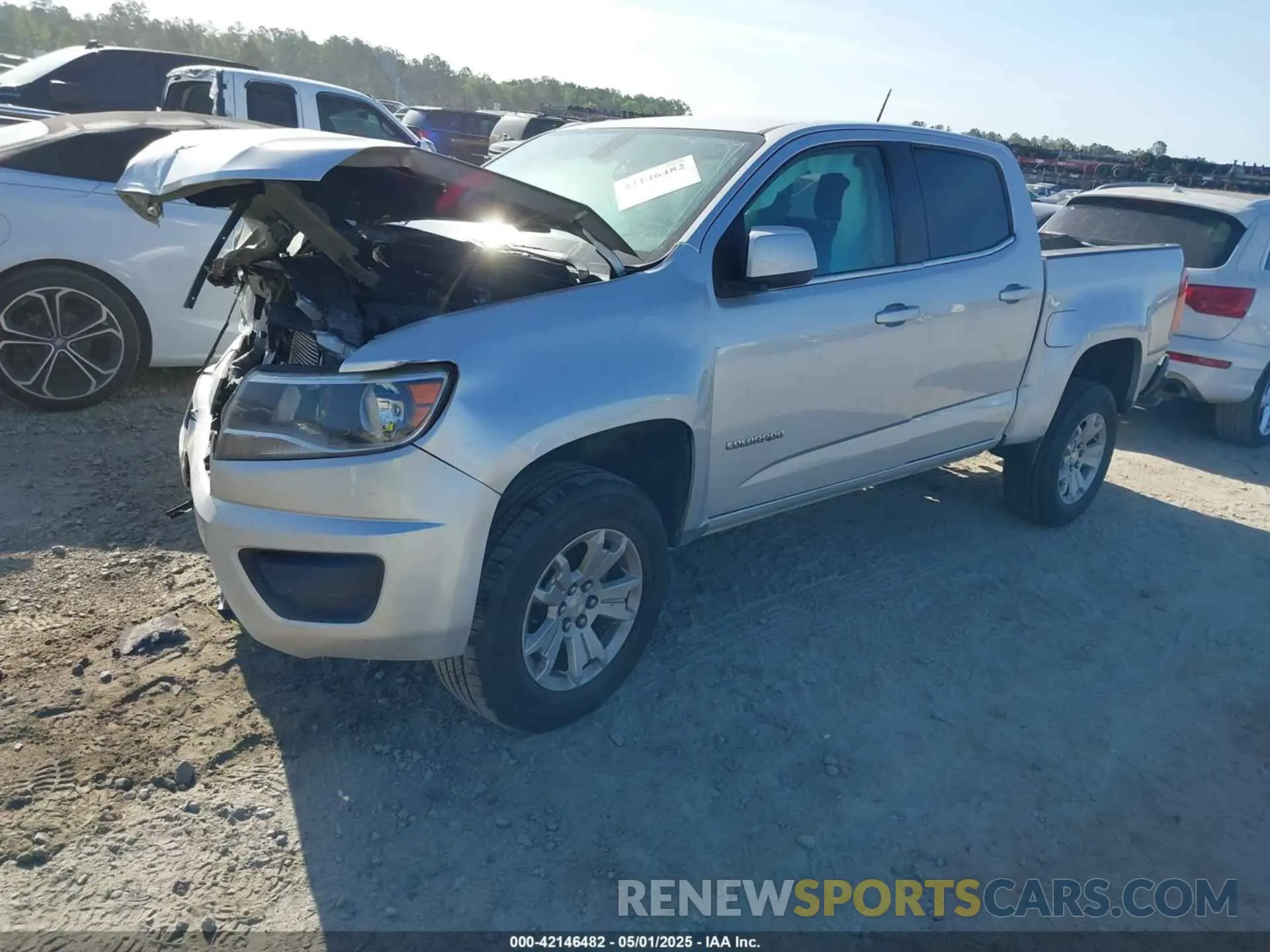 2 fotografías del automóvil dañado 1GCGSCEN9K1283509 CHEVROLET COLORADO 2019