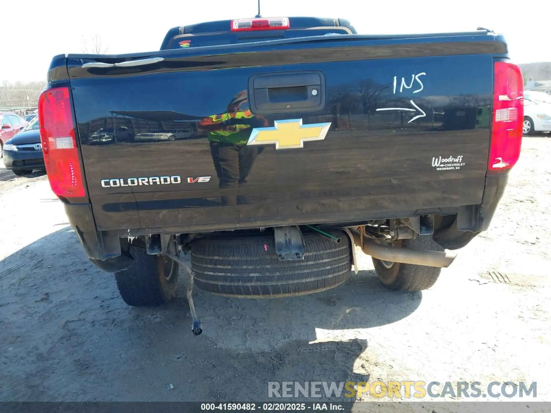 6 fotografías del automóvil dañado 1GCGSDEN0K1181991 CHEVROLET COLORADO 2019
