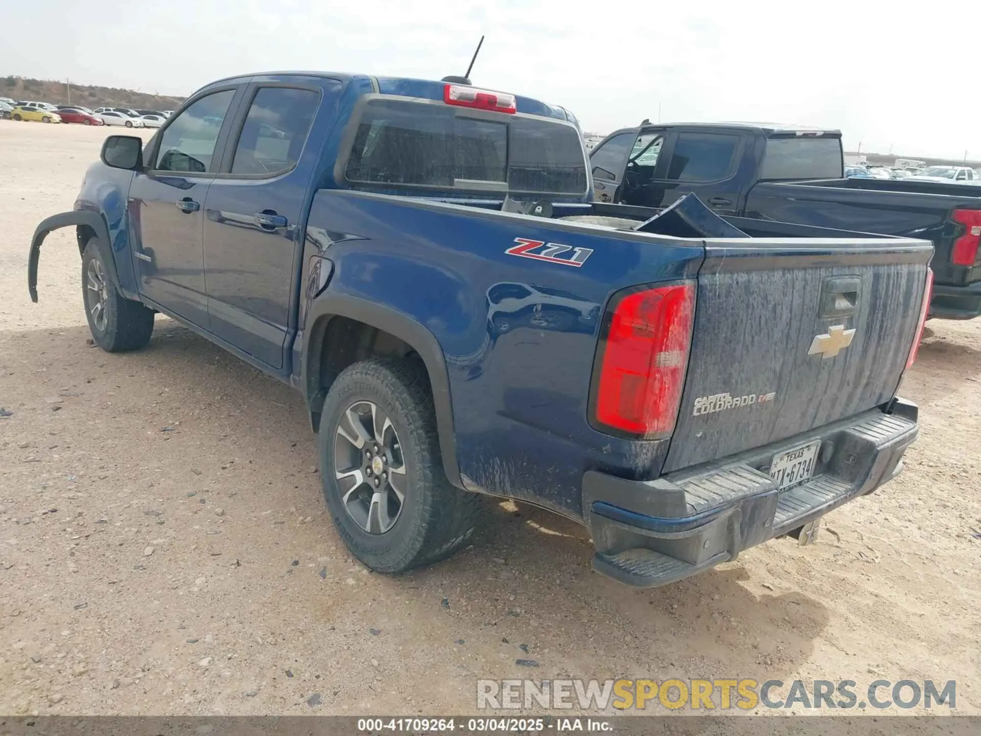 3 fotografías del automóvil dañado 1GCGSDEN8K1359579 CHEVROLET COLORADO 2019