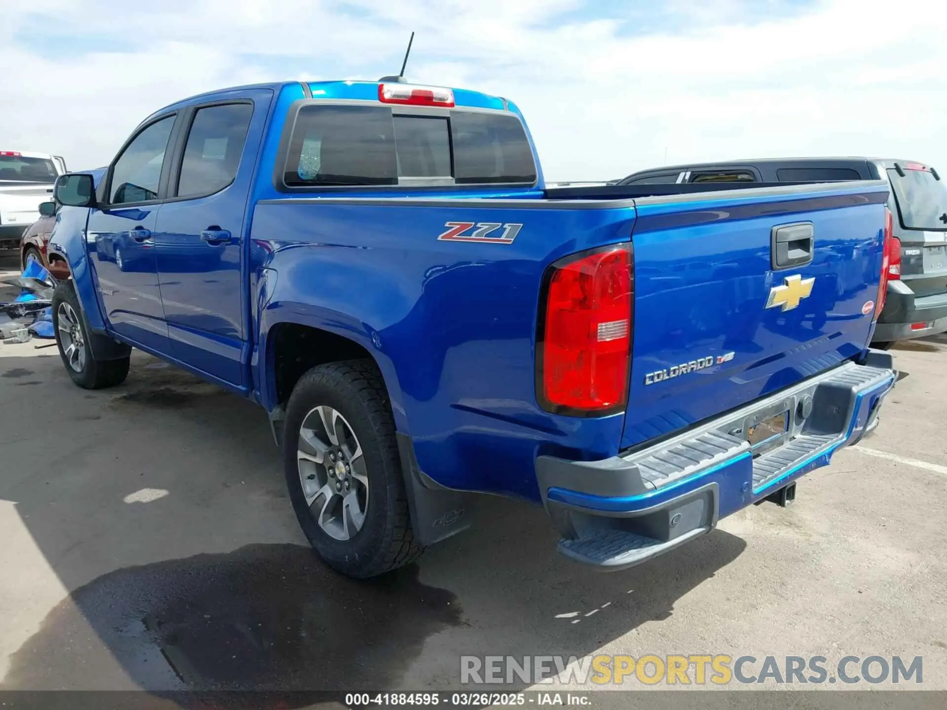 3 fotografías del automóvil dañado 1GCGSDEN9K1355783 CHEVROLET COLORADO 2019