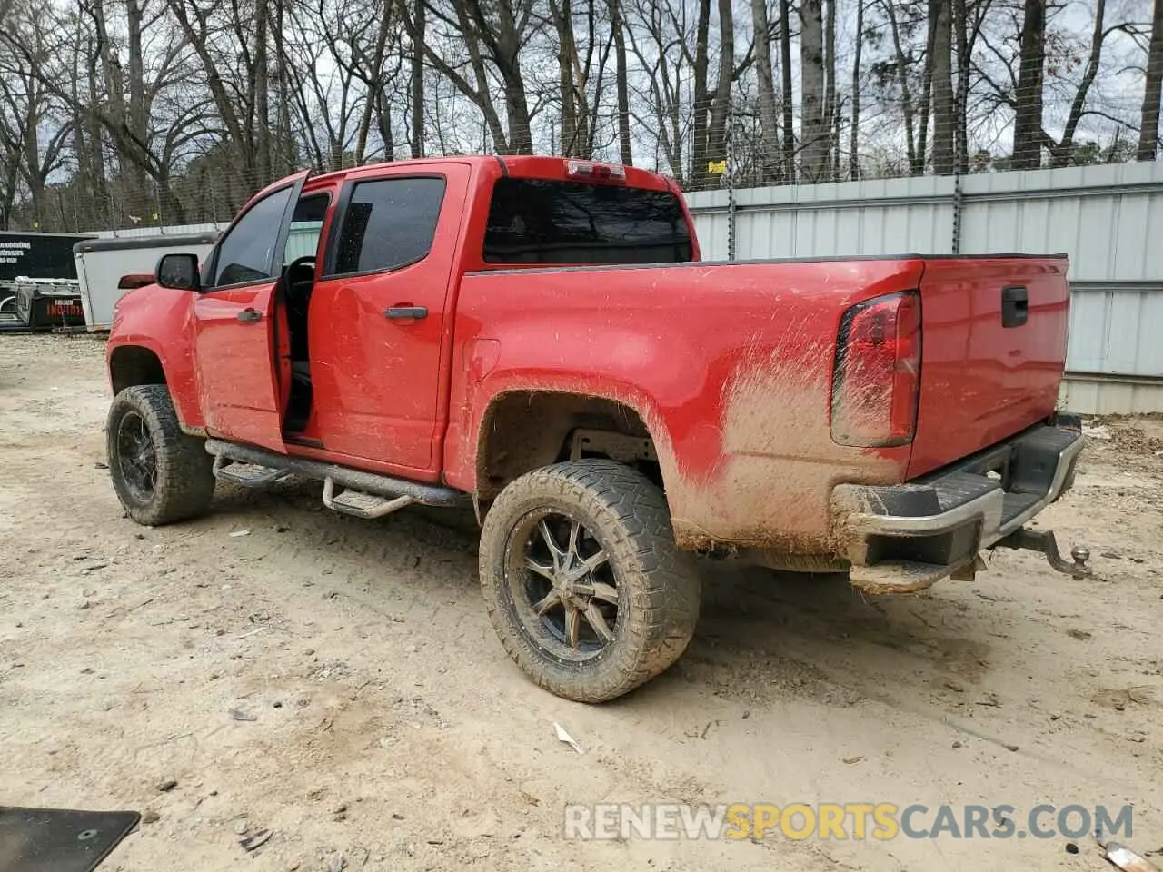 2 fotografías del automóvil dañado 1GCGTBEN0K1126734 CHEVROLET COLORADO 2019