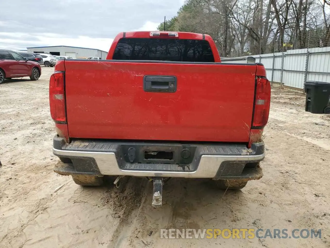 6 fotografías del automóvil dañado 1GCGTBEN0K1126734 CHEVROLET COLORADO 2019